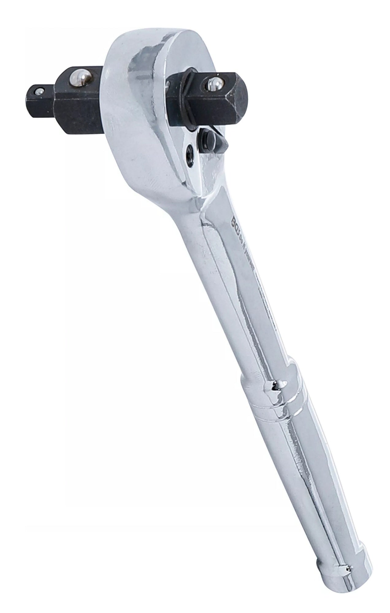 BGS DIY 71015 Umschaltknarre Vollstahl feinverzahnt 3-in-1 Außenvierkant 6,3mm (1/4") 10mm (3/8") 12,5mm (1/2")