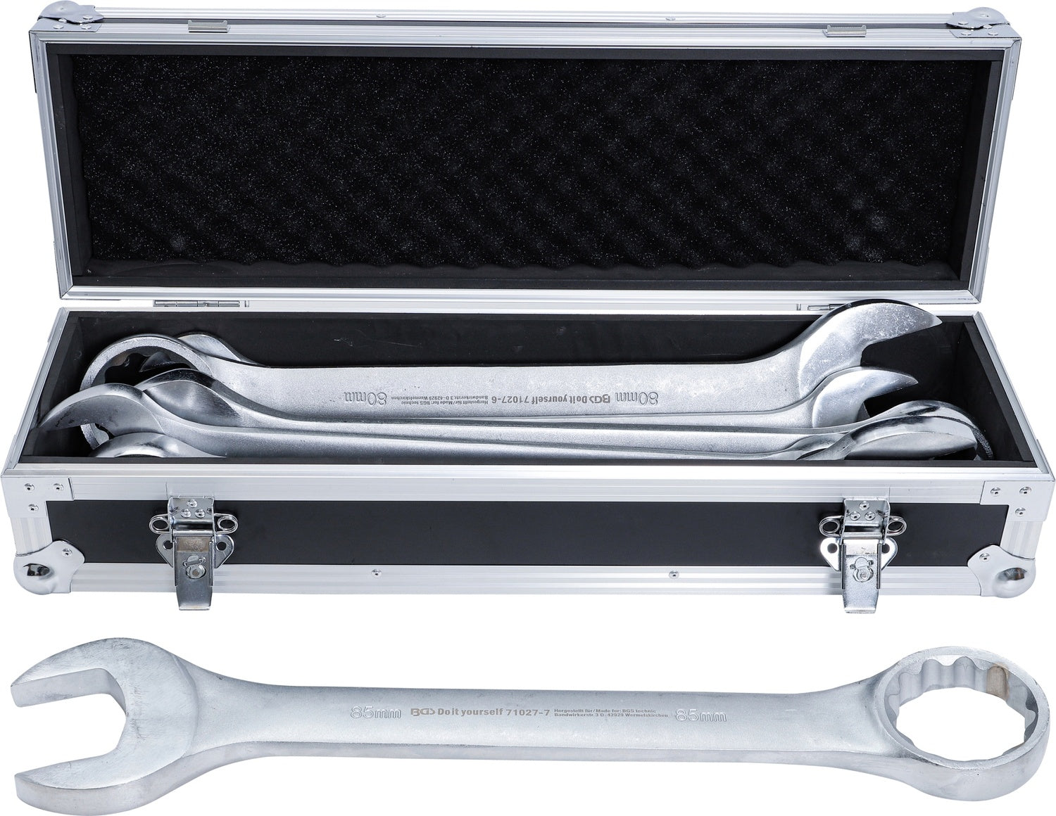 BGS DIY 71027 Satz Ringmaulschlüssel XXL SW 55 - 85mm warm geschmiedet