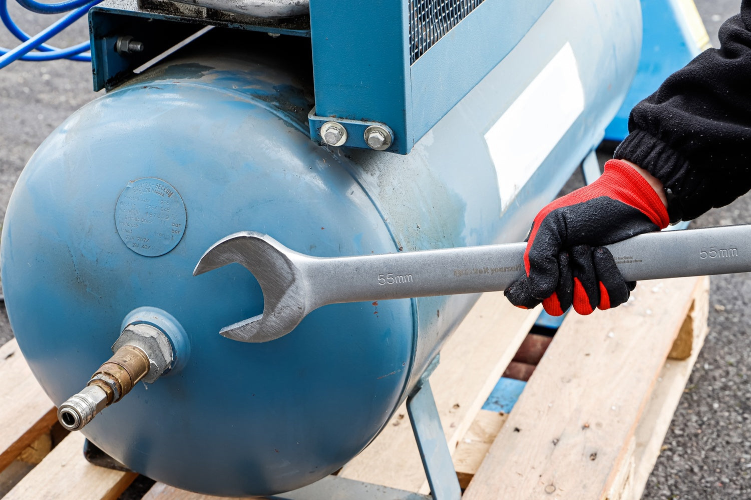 BGS DIY 71027 Satz Ringmaulschlüssel XXL SW 55 - 85mm warm geschmiedet