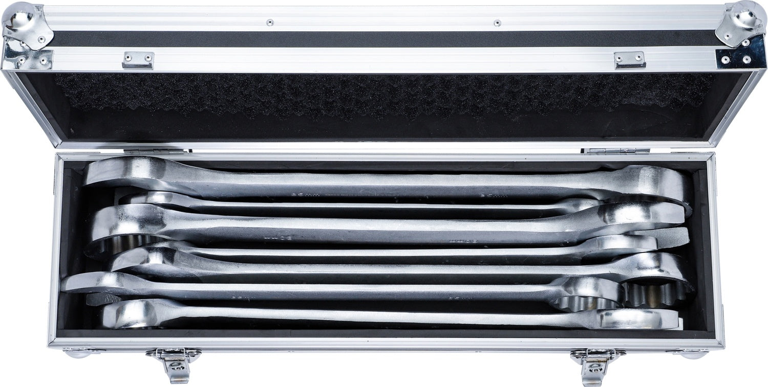 BGS DIY 71027 Satz Ringmaulschlüssel XXL SW 55 - 85mm warm geschmiedet