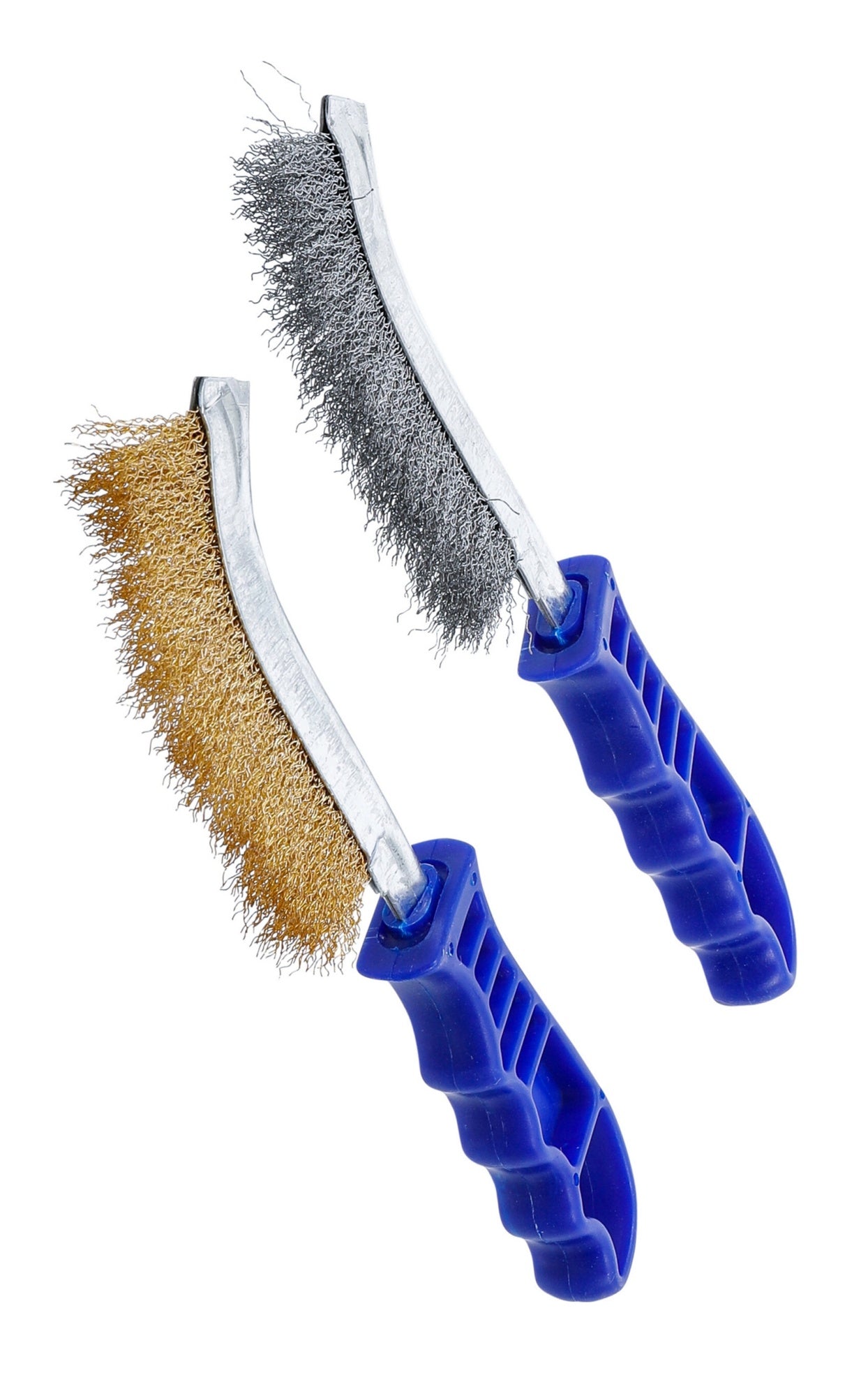 BGS 71033 Satz Drahtbürsten mit gewellten Stahlborsten und vermessingten Stahlborsten Länge 260mm