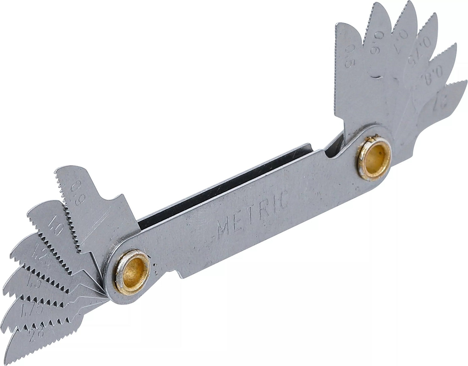 BGS 71039-12 Gewindelehre Gewindeschablone metrisch 12 Blatt Steigung 0.5 - 1.75mm