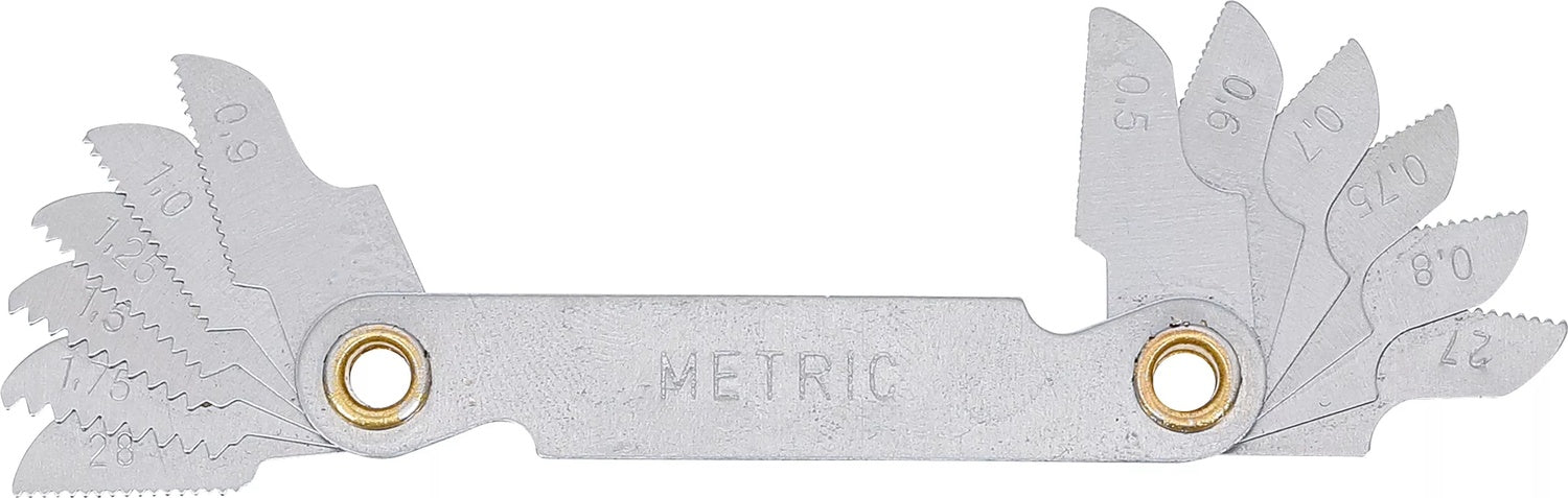 BGS 71039-12 Gewindelehre Gewindeschablone metrisch 12 Blatt Steigung 0.5 - 1.75mm
