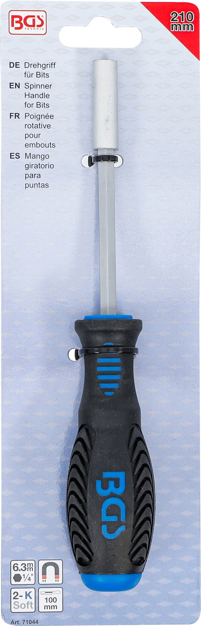 BGS 71044 Drehgriff für Bits Abtrieb Innensechskant 6,3mm (1/4") Länge 210mm