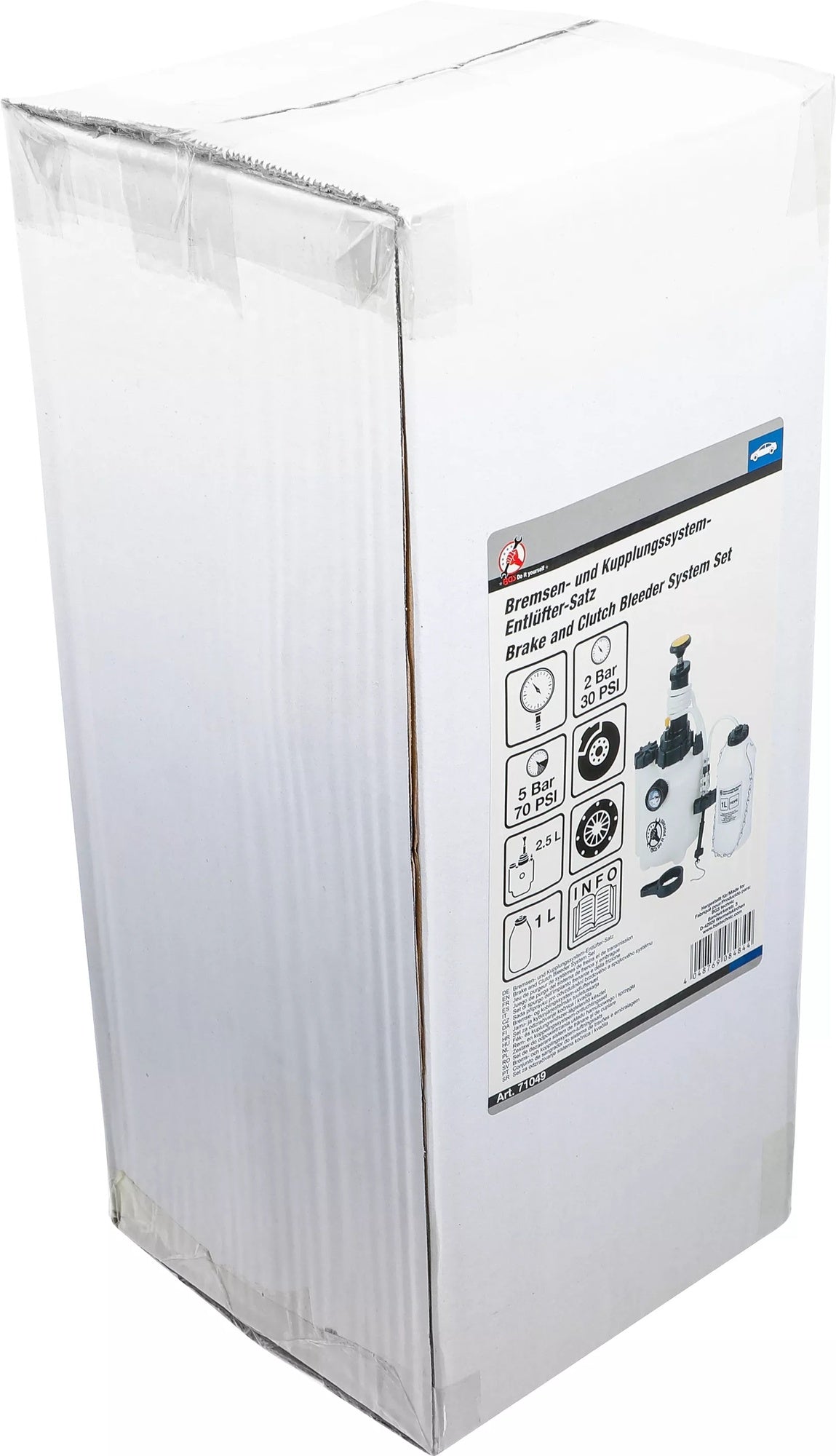 BGS DIY 71049 Satz Werkzeug zum Entlüften von Bremsen Kupplungssysteme Volumen 2,5l