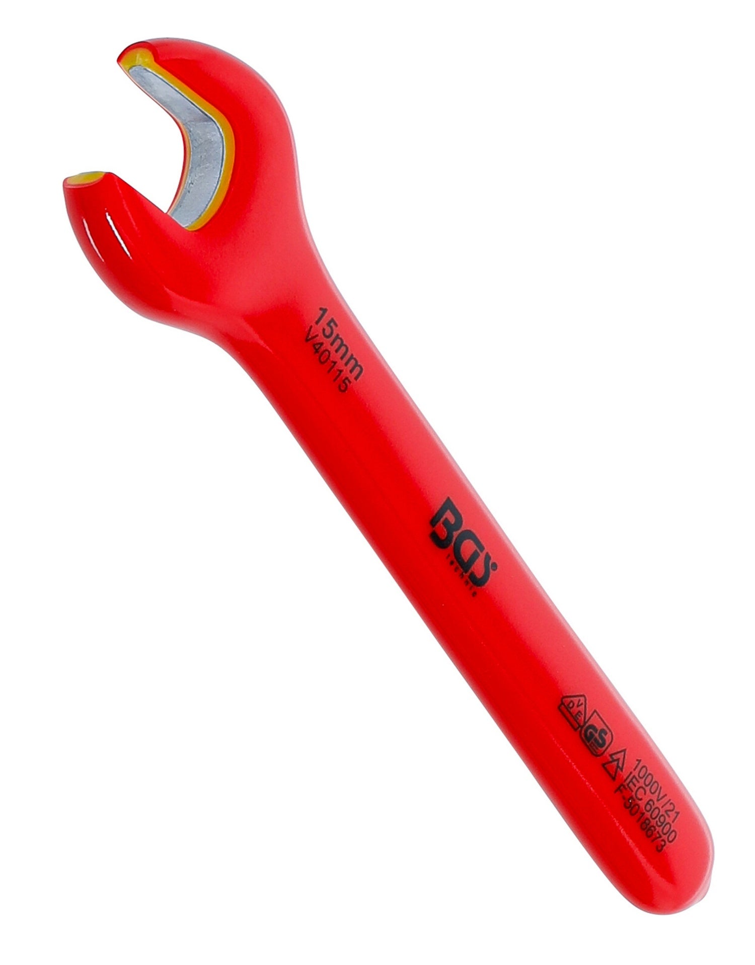 BGS 71065 VDE Einmaulschlüssel SW 15mm Hochvoltwerkzeug