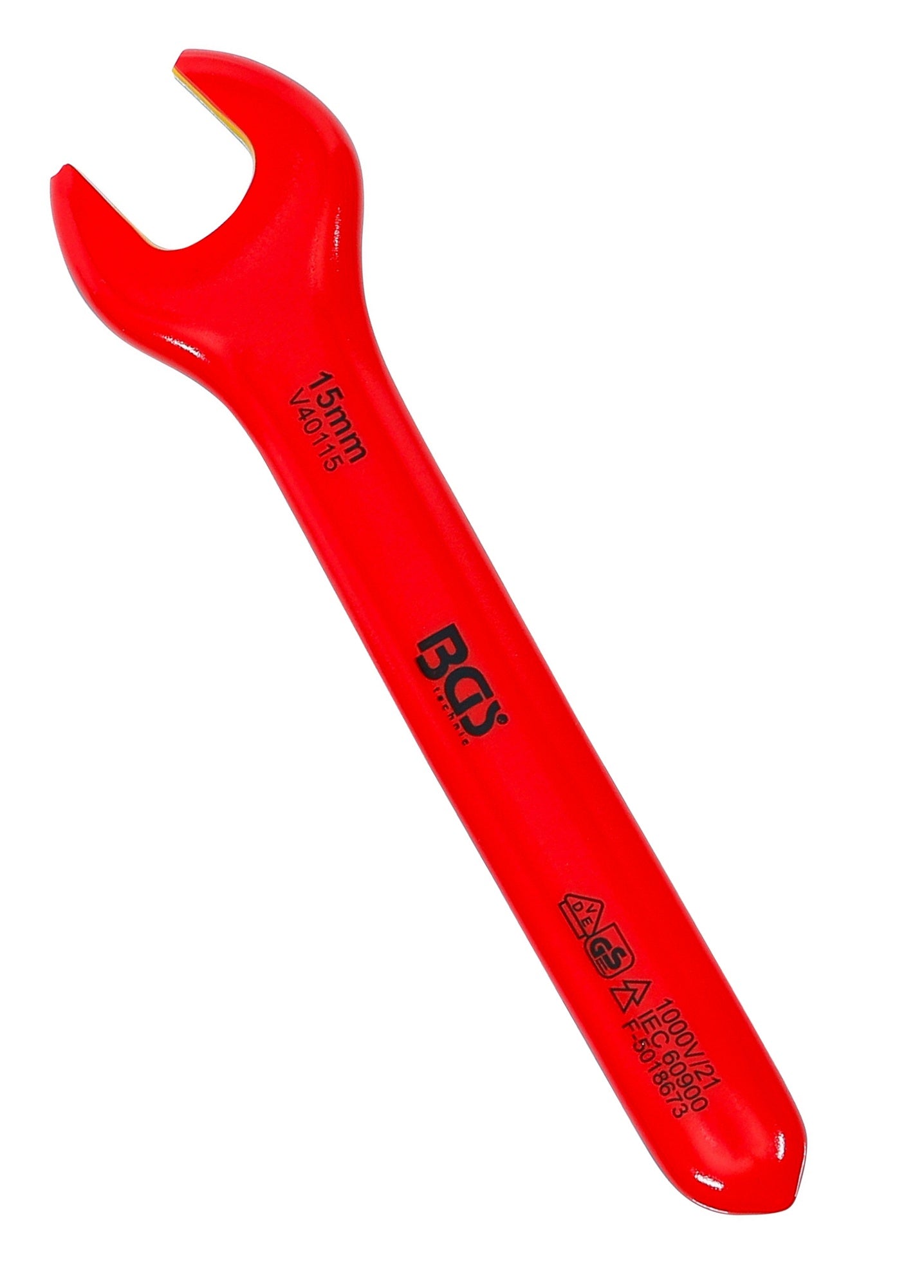 BGS 71065 VDE Einmaulschlüssel SW 15mm Hochvoltwerkzeug