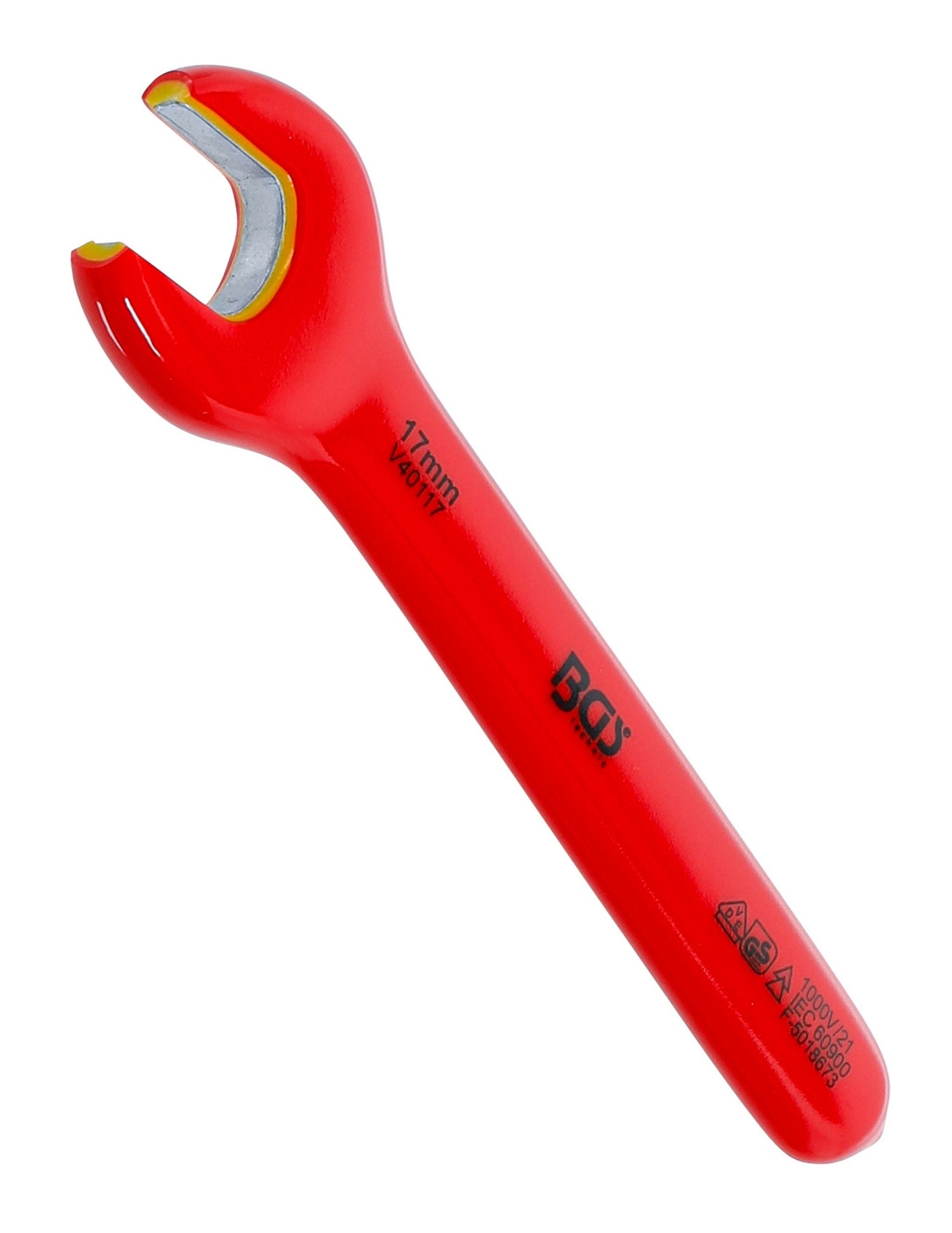 BGS 71067 VDE Einmaulschlüssel SW 17mm Hochvoltwerkzeug