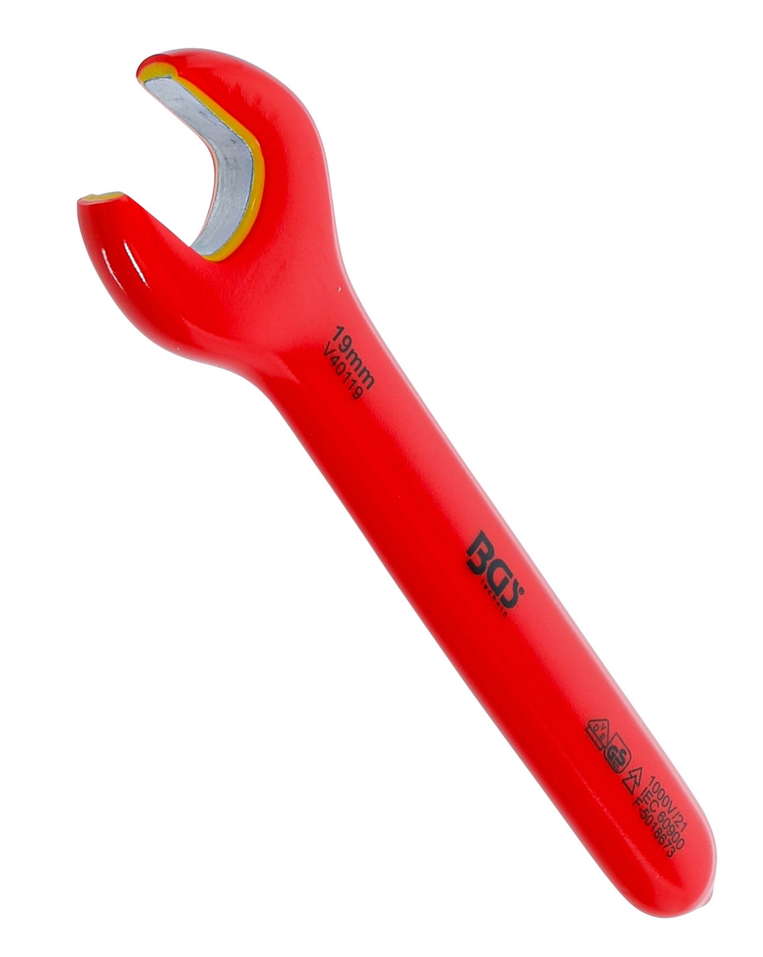 BGS 71069 VDE Einmaulschlüssel SW 19mm Hochvoltwerkzeug