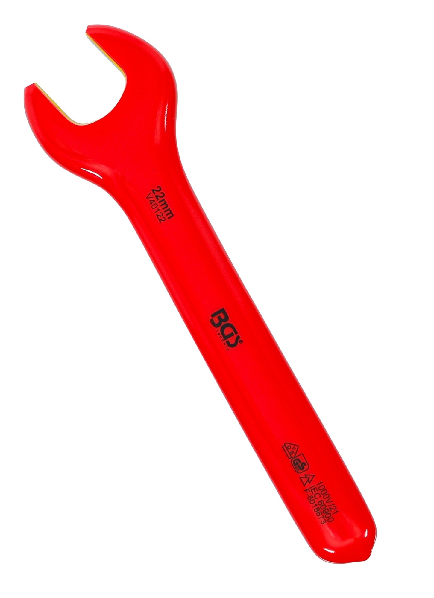BGS 71072 VDE Einmaulschlüssel SW 22mm Hochvoltwerkzeug