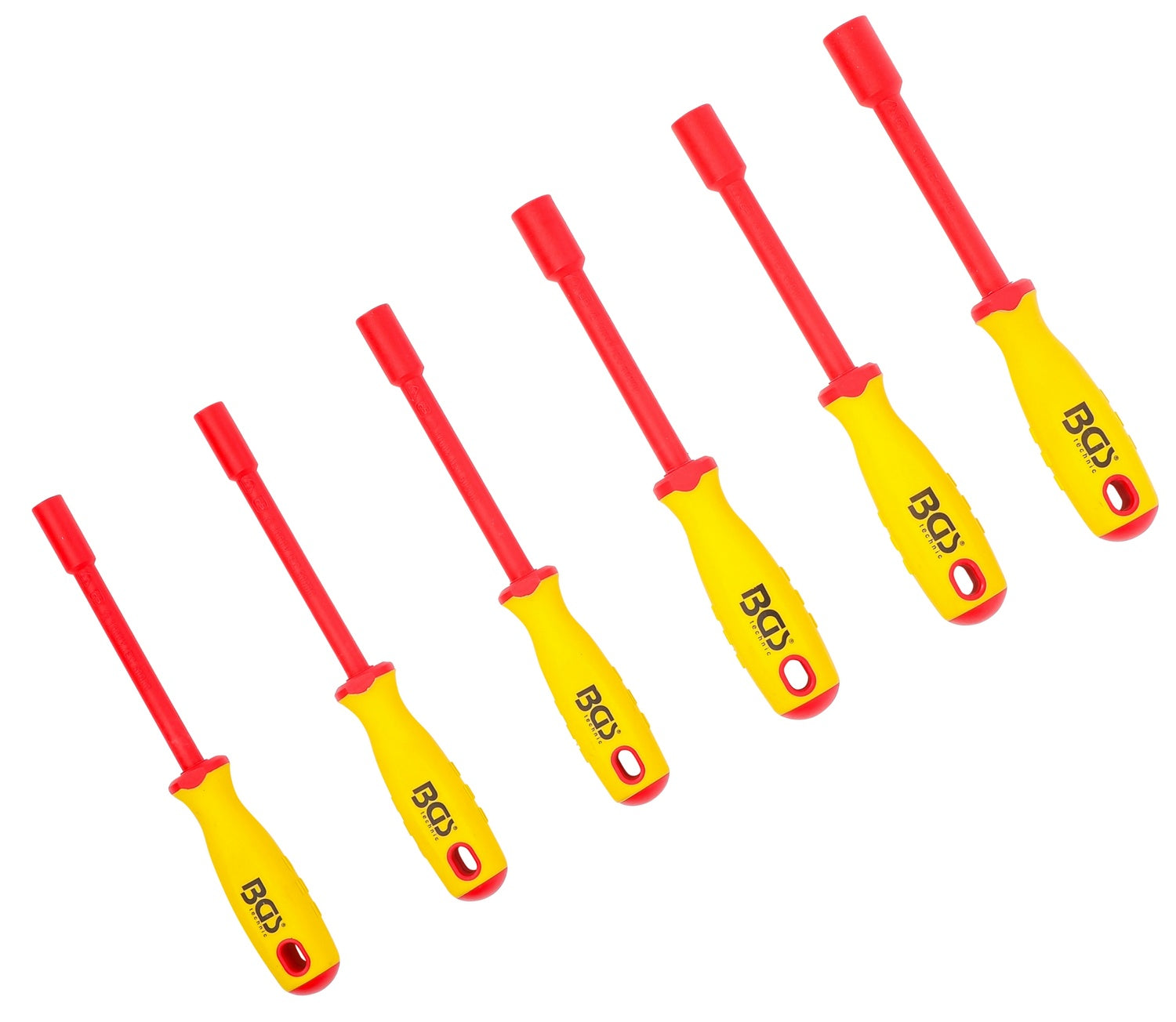 BGS 71095 Satz VDE Steckschlüssel-Schraubendreher Sechskant SW 5,5 - 12mm