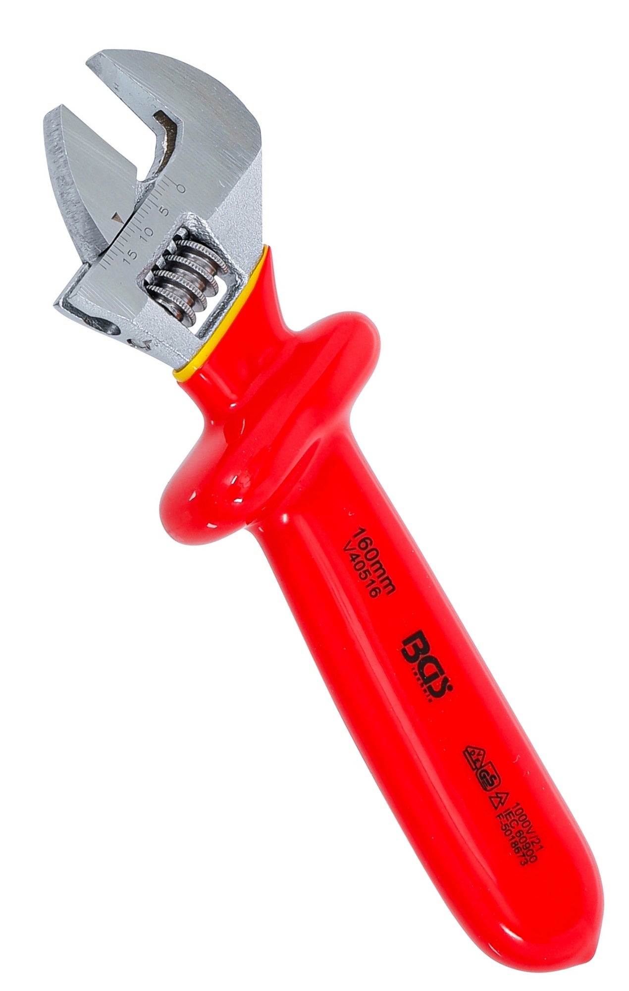 BGS 71096 VDE Rollgabelschlüssel SW max. 20,5mm Maulstellung 15° abgewinkelt