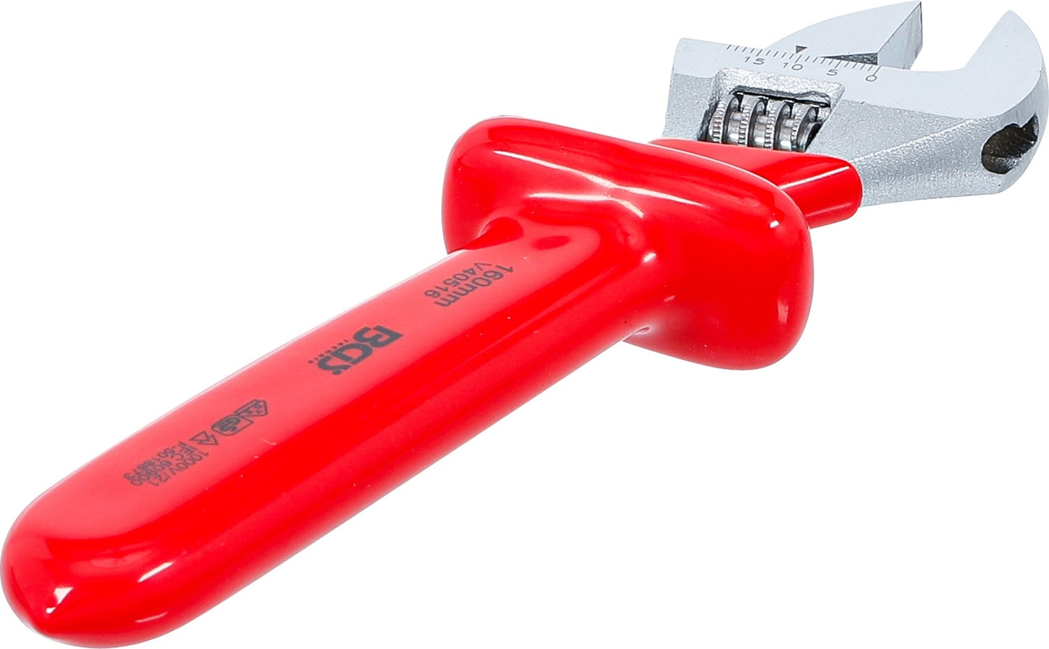 BGS 71096 VDE Rollgabelschlüssel SW max. 20,5mm Maulstellung 15° abgewinkelt