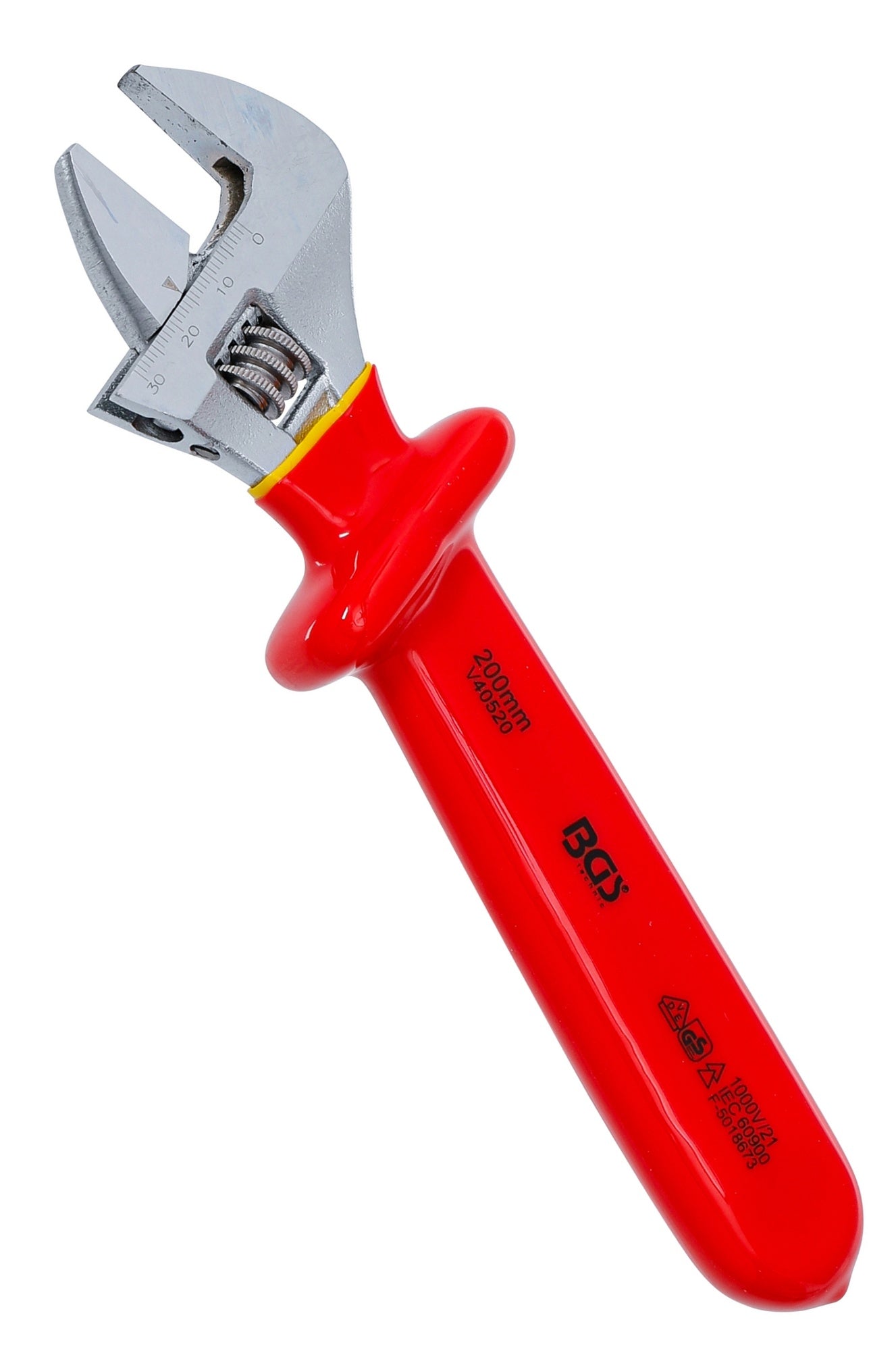 BGS 71097 VDE Rollgabelschlüssel SW max. 34mm Maulstellung 15° abgewinkelt