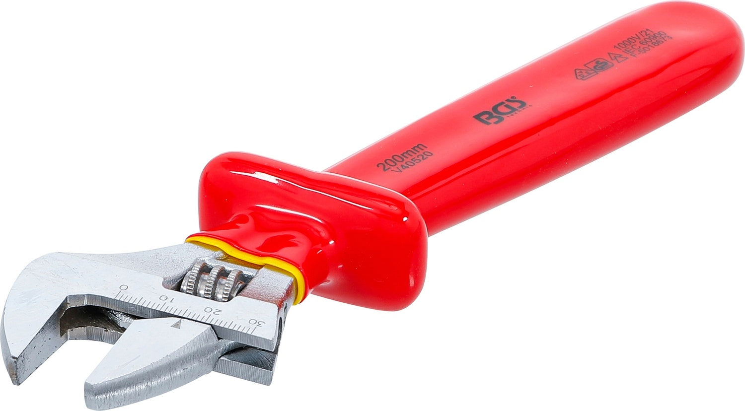 BGS 71097 VDE Rollgabelschlüssel SW max. 34mm Maulstellung 15° abgewinkelt