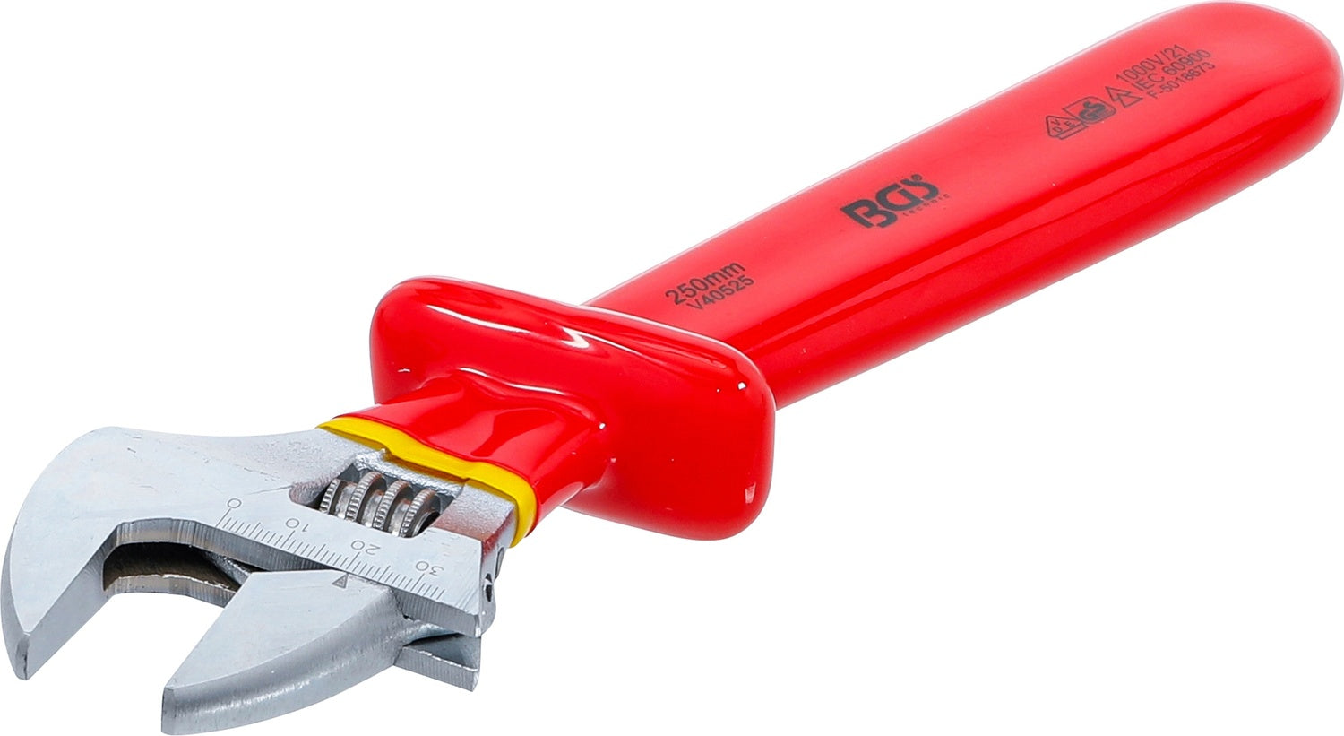 BGS 71098 VDE Rollgabelschlüssel SW max. 38mm Maulstellung 15° abgewinkelt