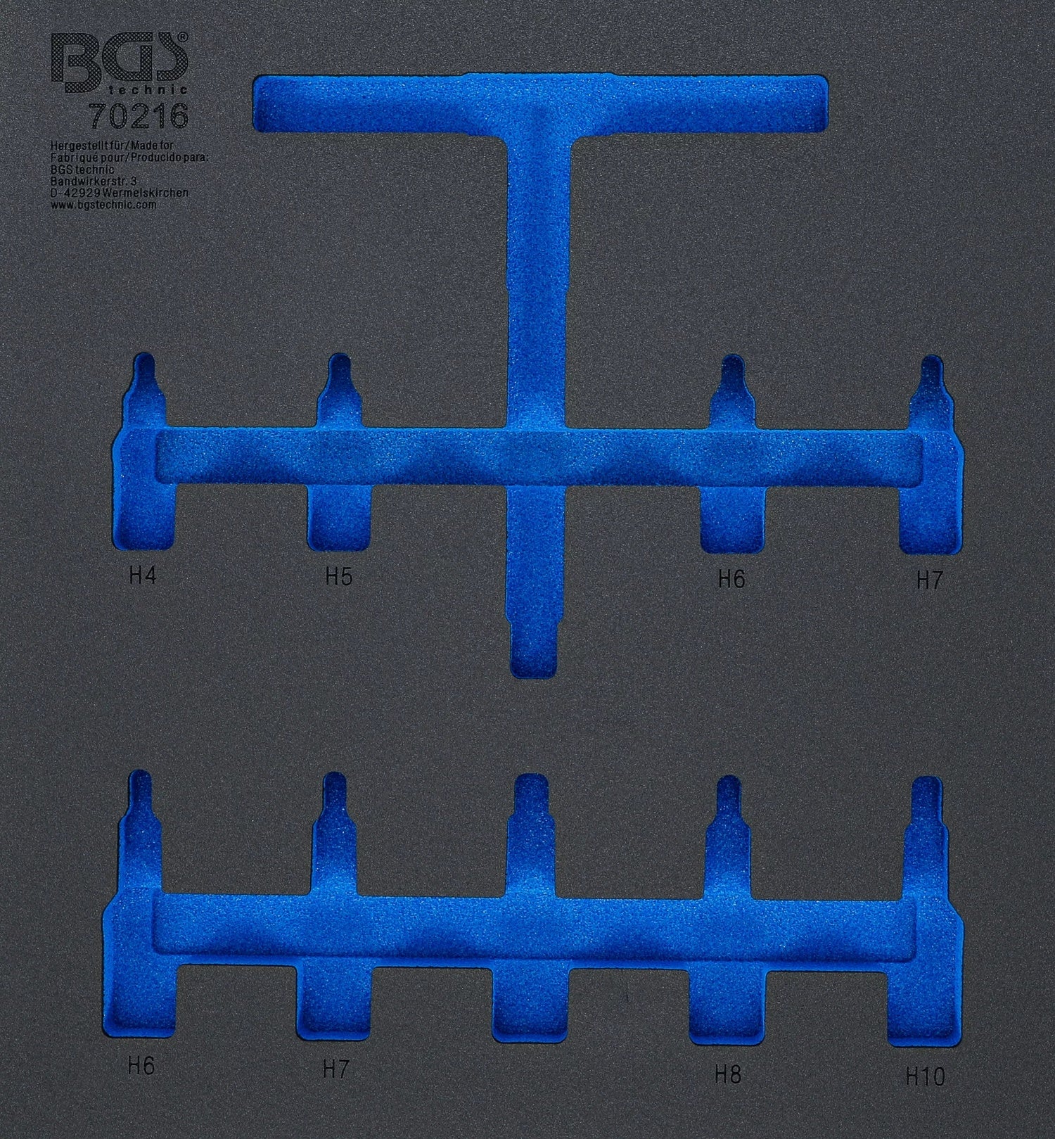 BGS 7132-1 Werkstattwageneinlage 2/3 leer für Arikel 70216