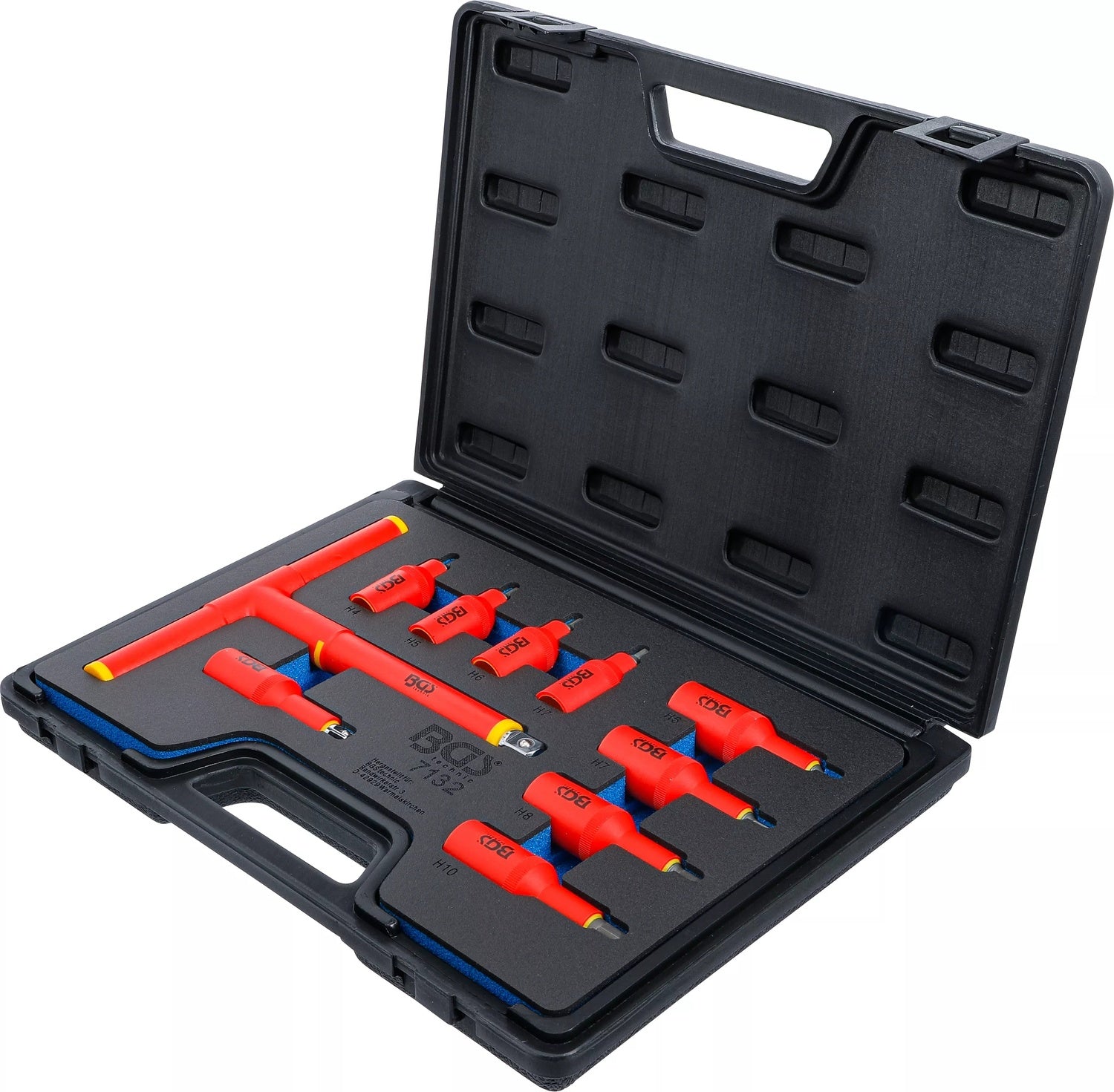 BGS 7132 VDE Biteinsätze Antrieb Innenvierkant 10mm (3/8"), 12,5mm (1/2") Innensechskant 4 - 10mm