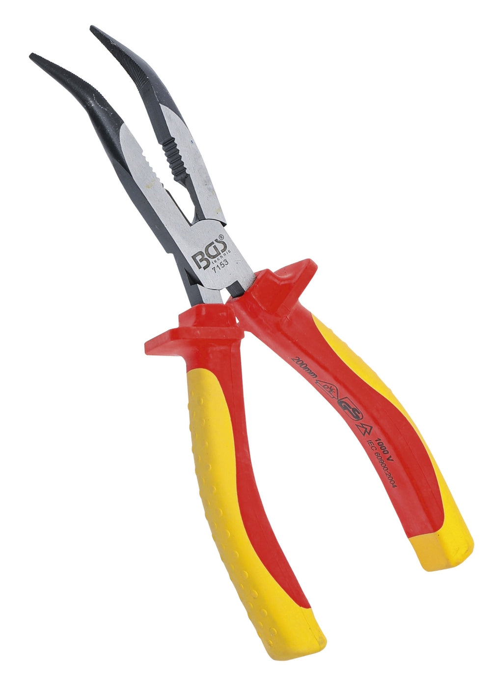 BGS 7153 VDE Telefonzange abgewinkelt Länge 200mm