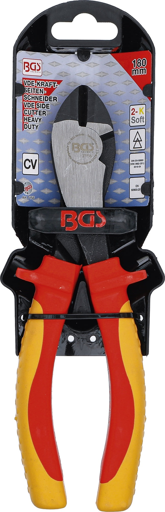 BGS 7155 VDE Kraftseitenschneider Länge 180mm
