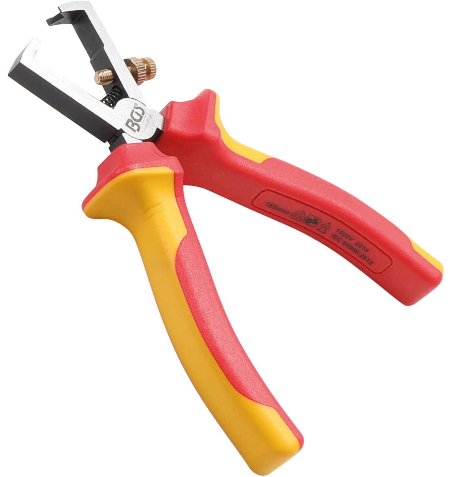 BGS 7156 VDE Abisolierzange mit Einstellrad Länge 160mm