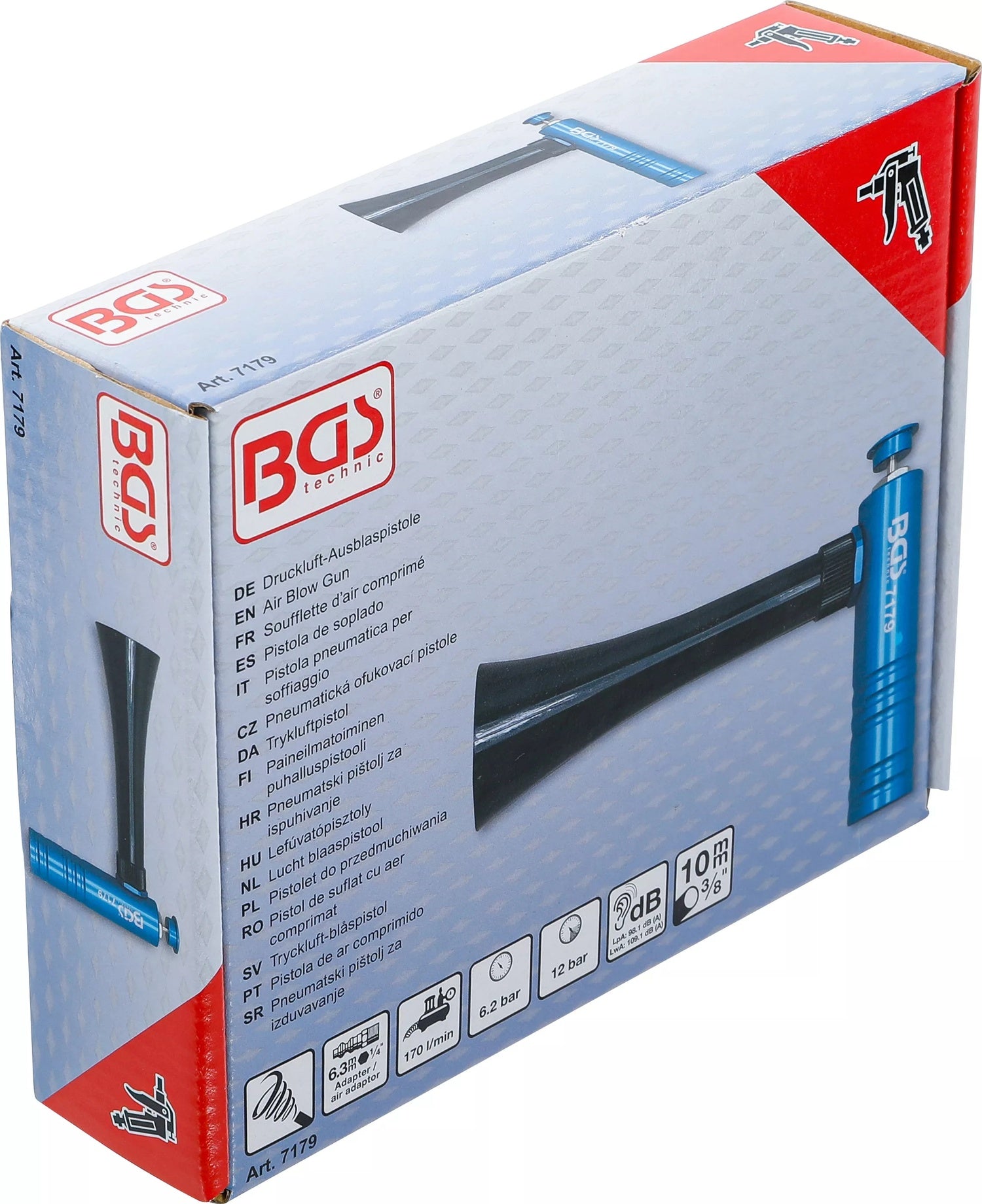 BGS 7179 Turbo Druckluft Ausblaspistole mit Verwirbelungsdüse