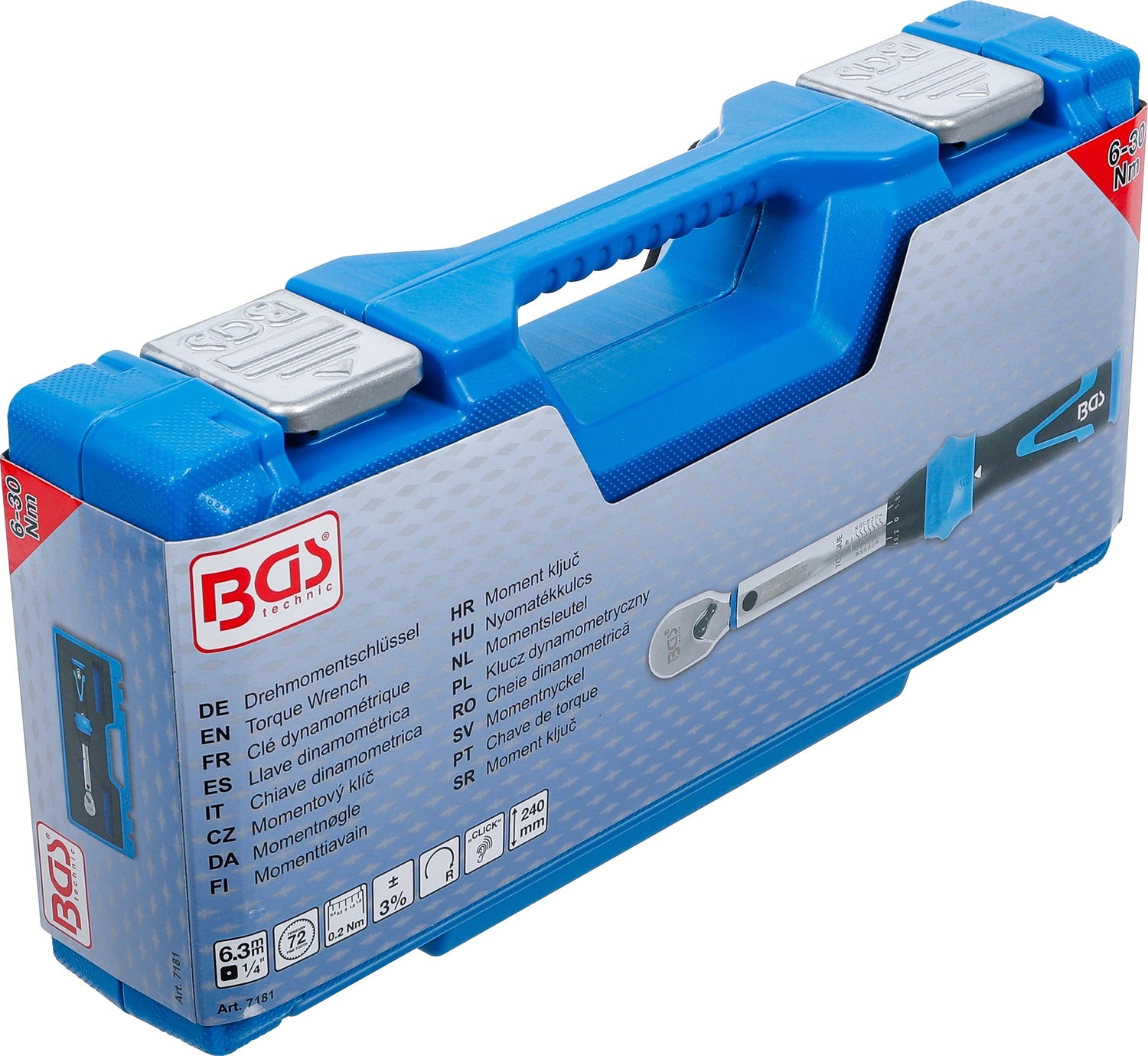BGS 7181 Drehmomentschlüssel Abtrieb Außenvierkant 6,3mm (1/4") 6 - 30Nm