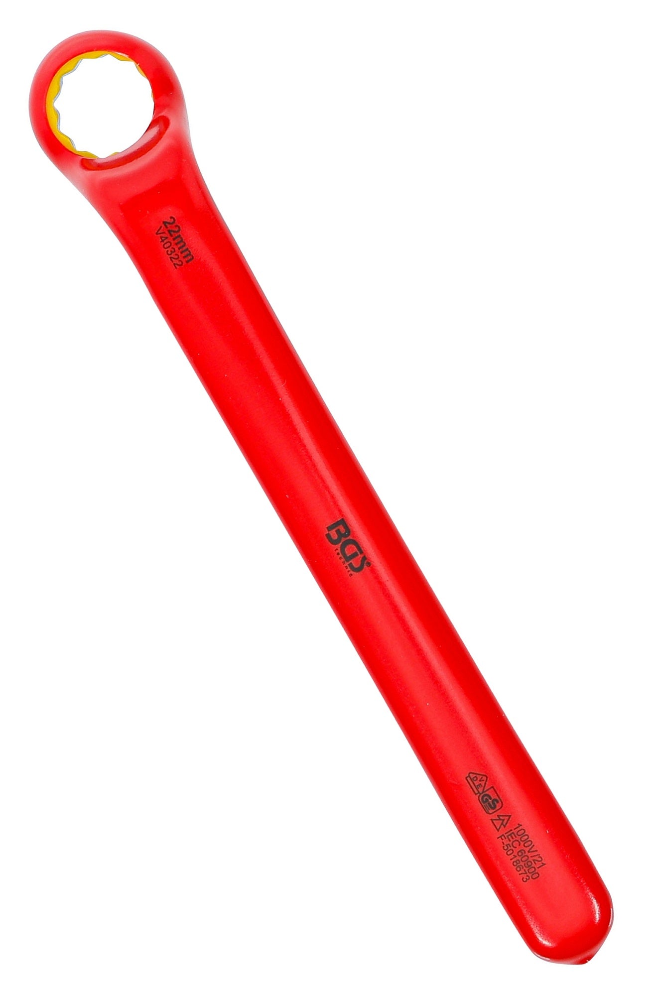 BGS 72022 VDE Einringschlüssel tief gekröpft SW 22mm Hochvoltwerkzeug