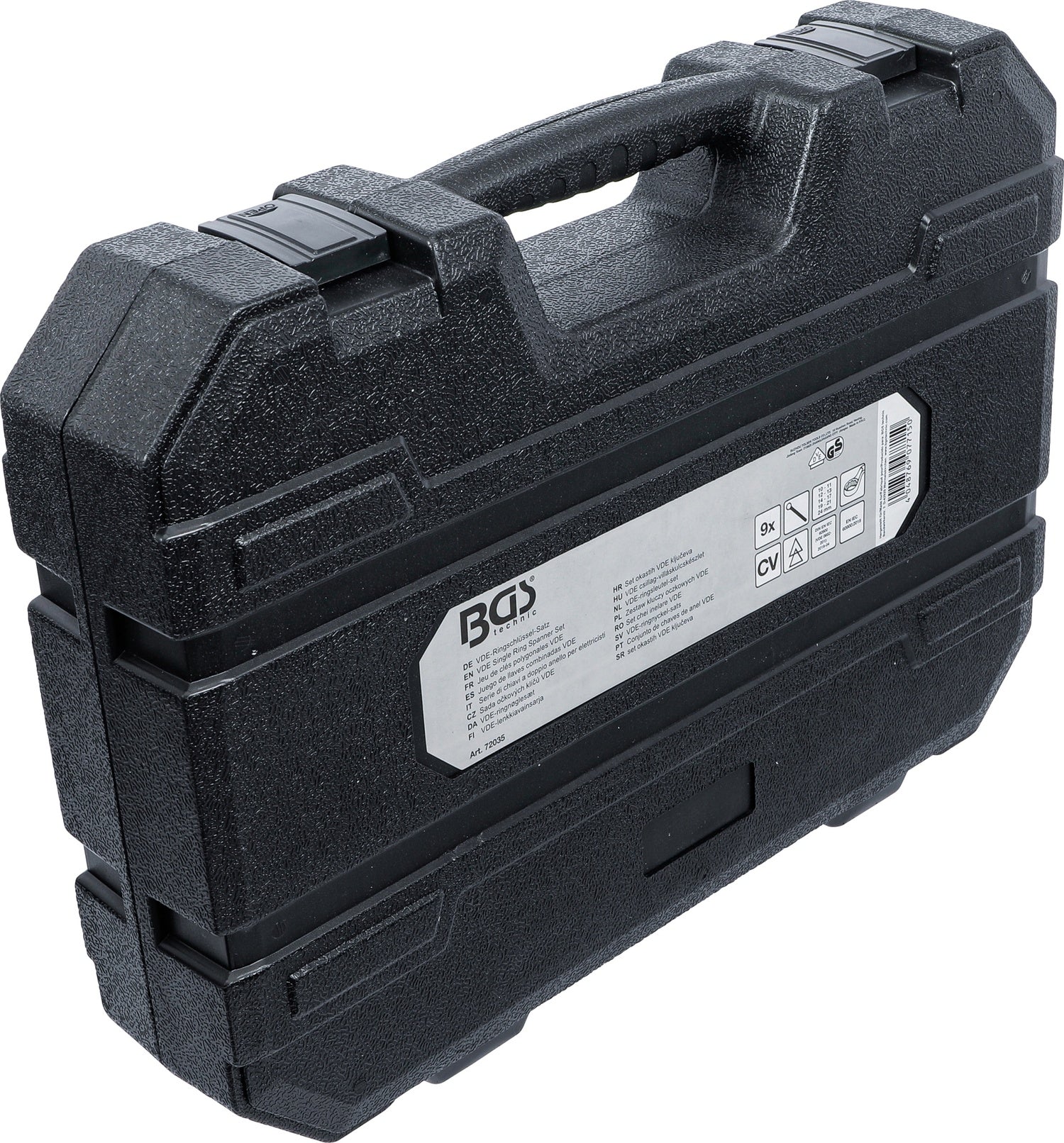 BGS 72035 Satz VDE Ringschlüssel tief gekröpft SW 10 - 24mm 9 teilig