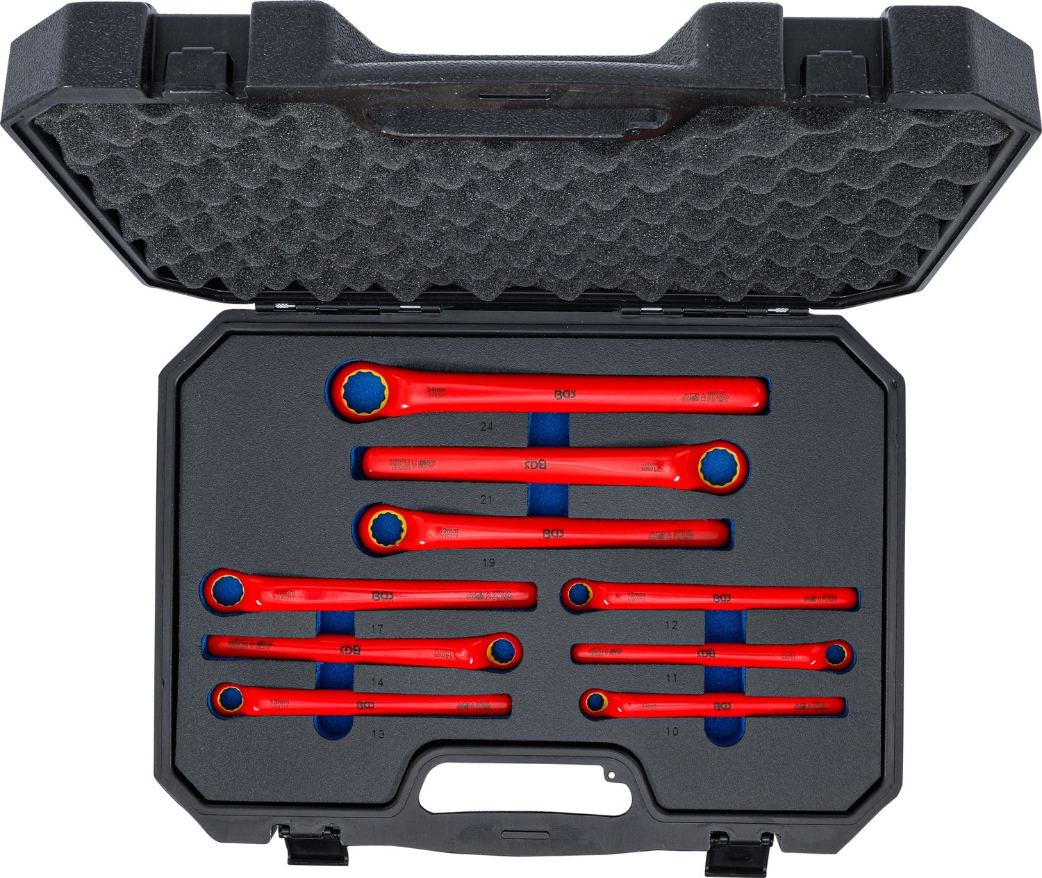 BGS 72035 Satz VDE Ringschlüssel tief gekröpft SW 10 - 24mm 9 teilig
