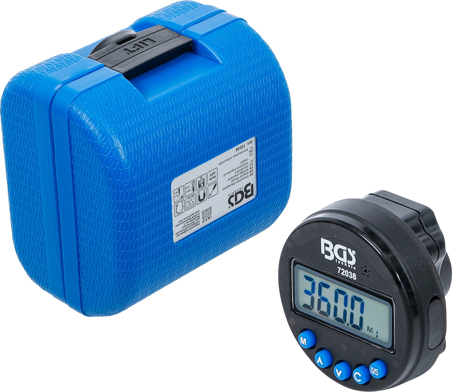 BGS 72038 Drehwinkelmesser Messgerät digital mit Magnet