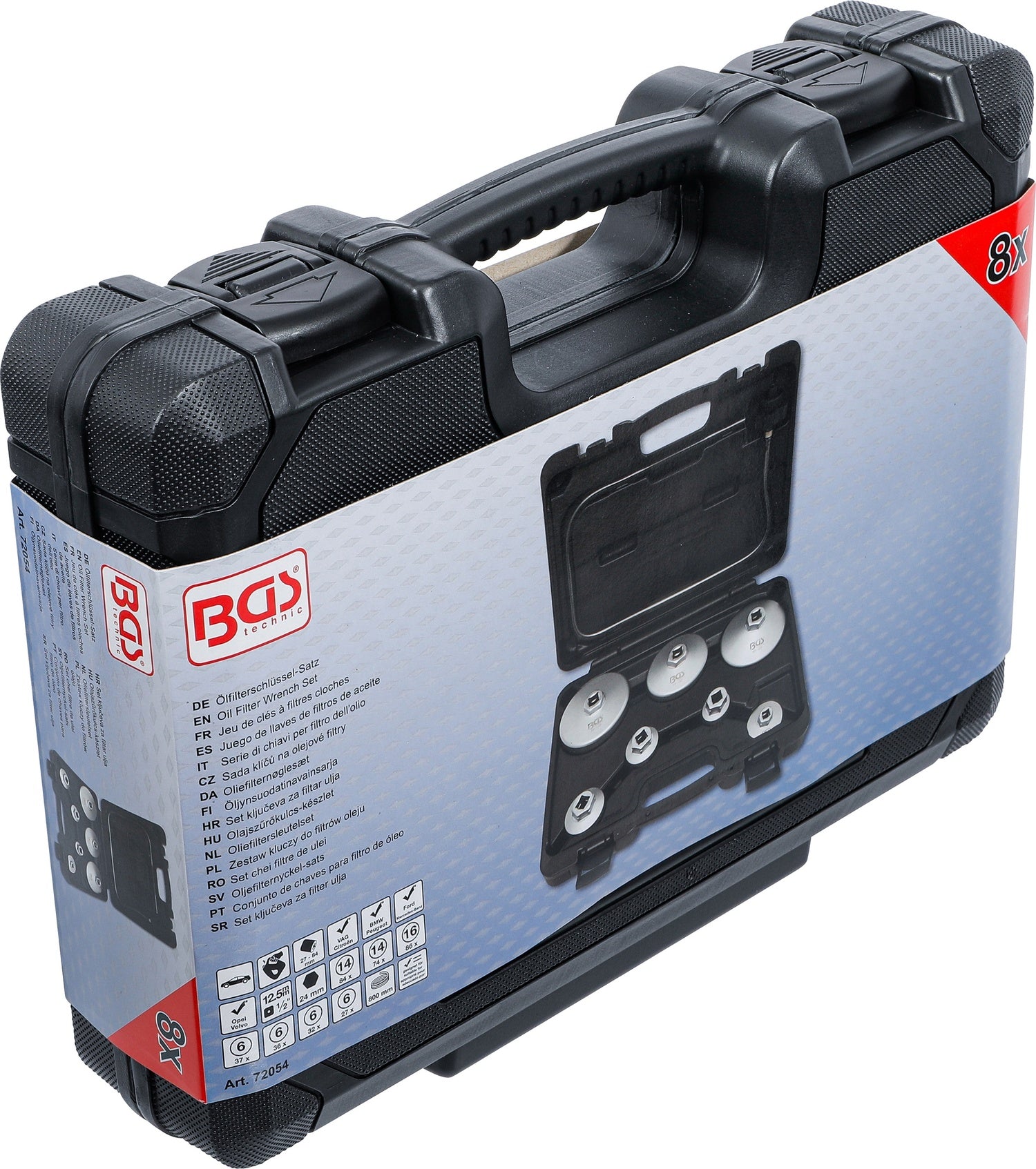 BGS 72054 Satz Ölfilterschlüssel Ölablassschlauch Antrieb 12,5mm (1/2")