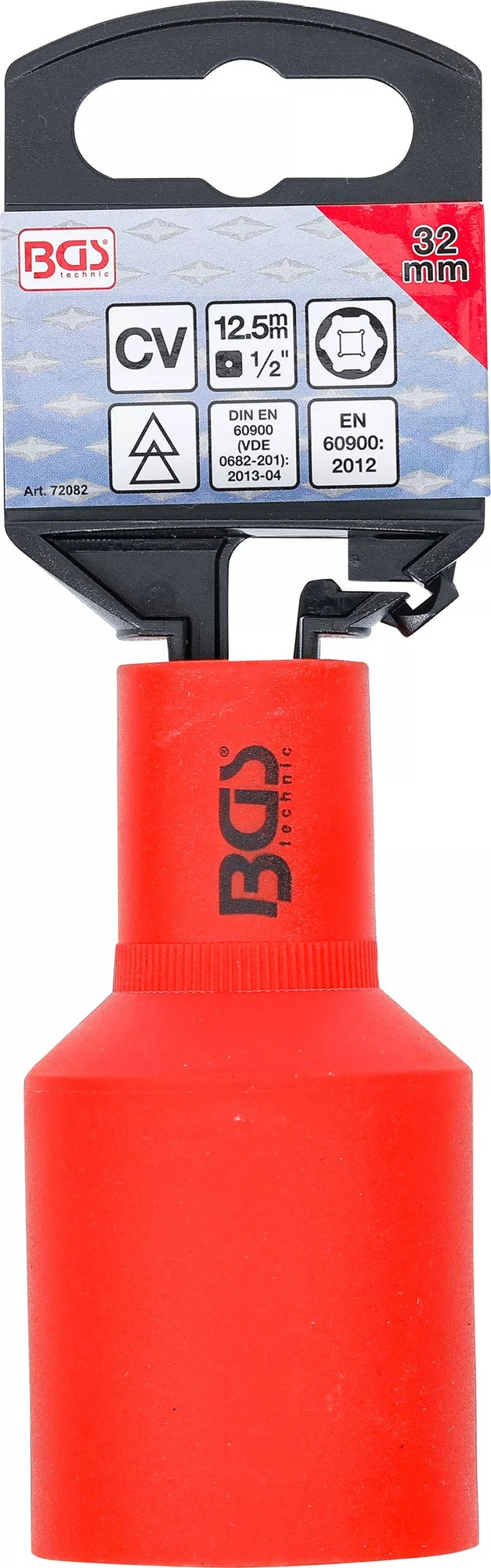 BGS 72082 VDE Steckschlüssel Einsatz Sechskant SW 32mm Antrieb 12,5mm (1/2")