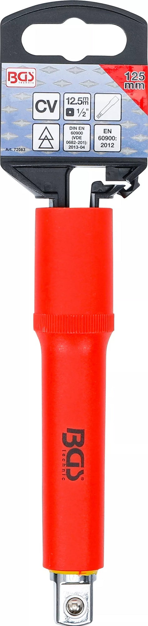 BGS 72083 VDE Steckschlüssel Verlängerung Antrieb 12,5mm (1/2") Länge 125mm