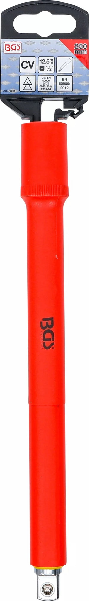 BGS 72084 VDE Steckschlüssel Verlängerung Antrieb 12,5mm (1/2") Länge 250mm