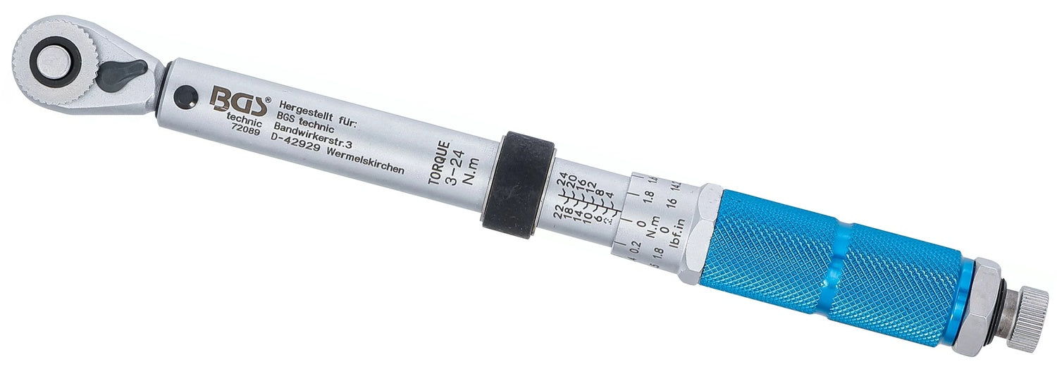 BGS 72089 Drehmomentschlüssel Außenvierkant 6,3mm (1/4") 3 - 24Nm