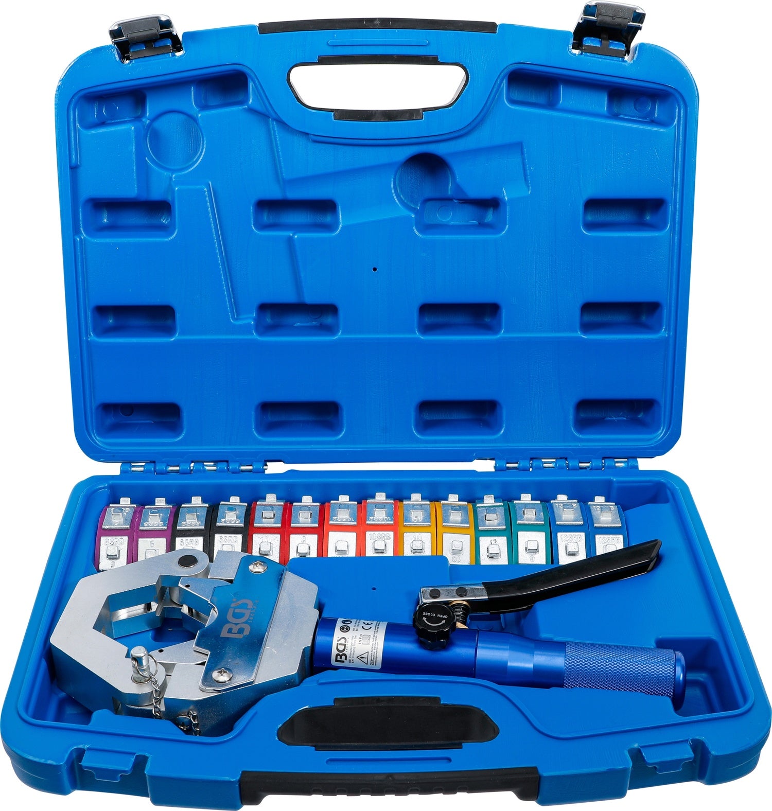 BGS 72093 Satz Crimpzangen hydraulisch für Pressanschlüsse an Schlauchleitungen