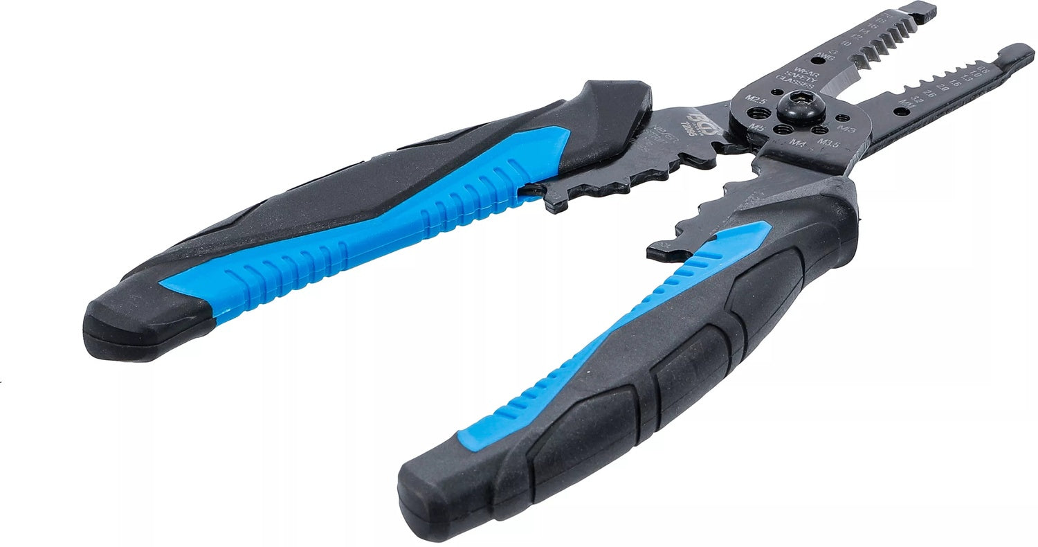 BGS 72095 Kabel Abisolierzange Crimpzange für Kabelquerschnitte DIN 0,8 - 3,2mm² / AWG 20 - 8