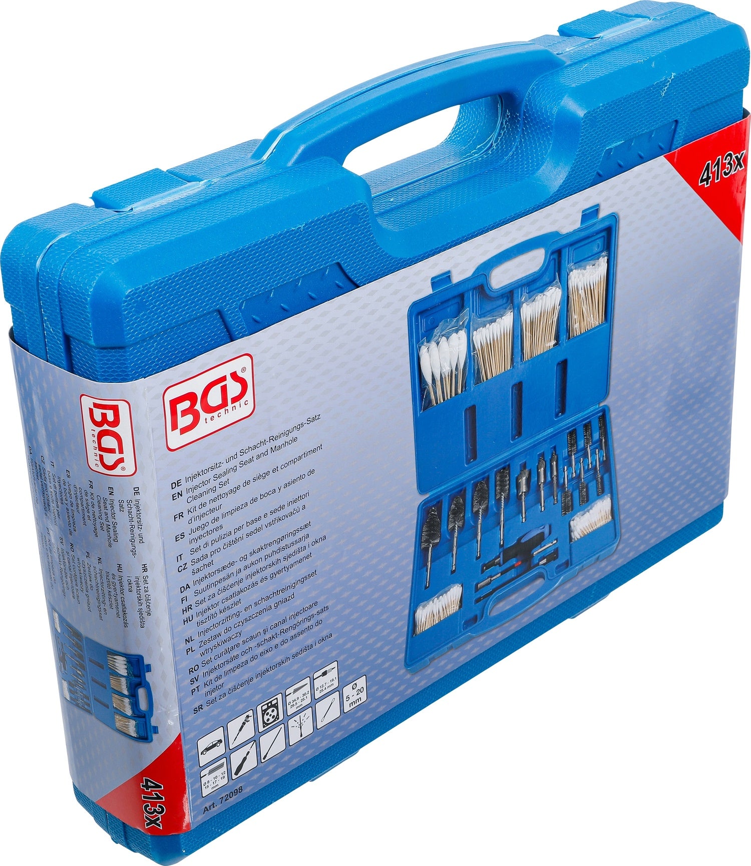 BGS 72098 Satz zum Reinigen von Injektorsitzen und Schächten Dieselmotoren