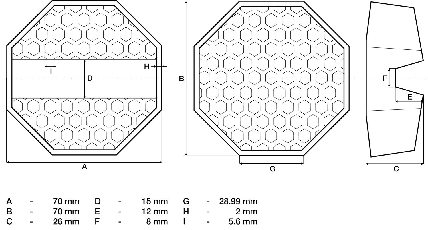 BGS 72109 Gummiauflage Gummiteller für Wagenheber 70 x 70 x 26mm