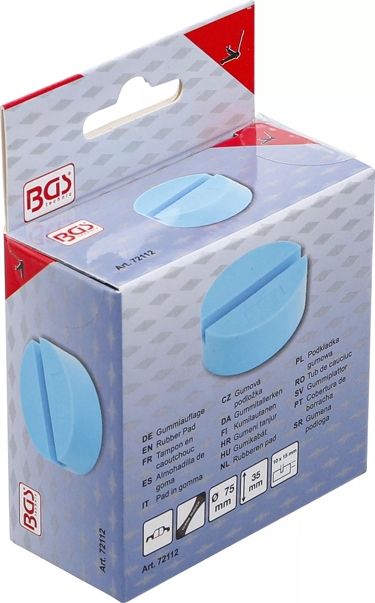 BGS 72112 Gummiauflage Gummiteller für Wagenheber Ø75 x 35mm