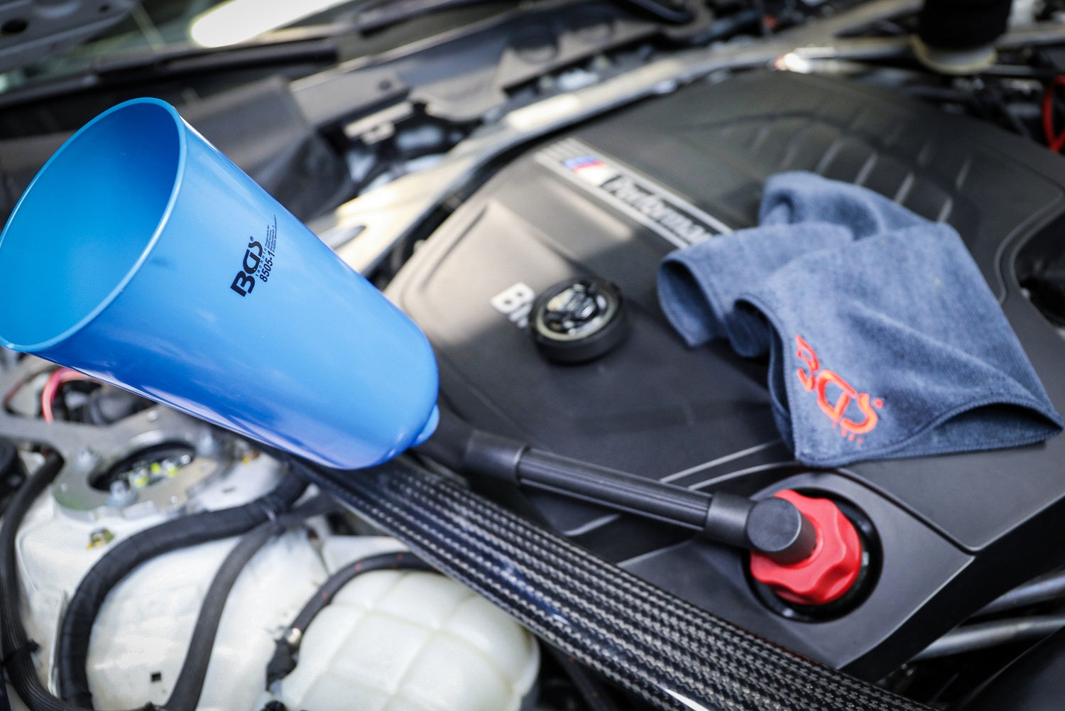 BGS 72213 Satz Einfülltrichter für Öl aus Kunststoff 24 teilig