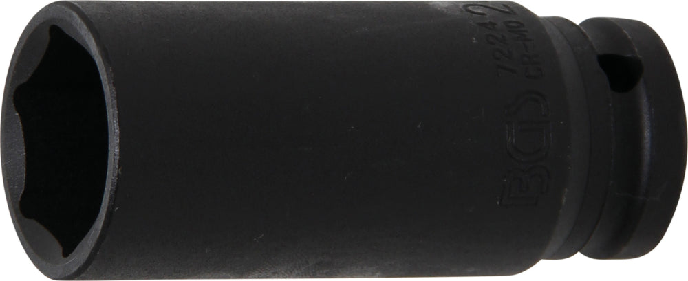 BGS 7224 Impact Nuss 24mm lang/tief Antrieb 12,5mm (1/2") für Schlagschrauber
