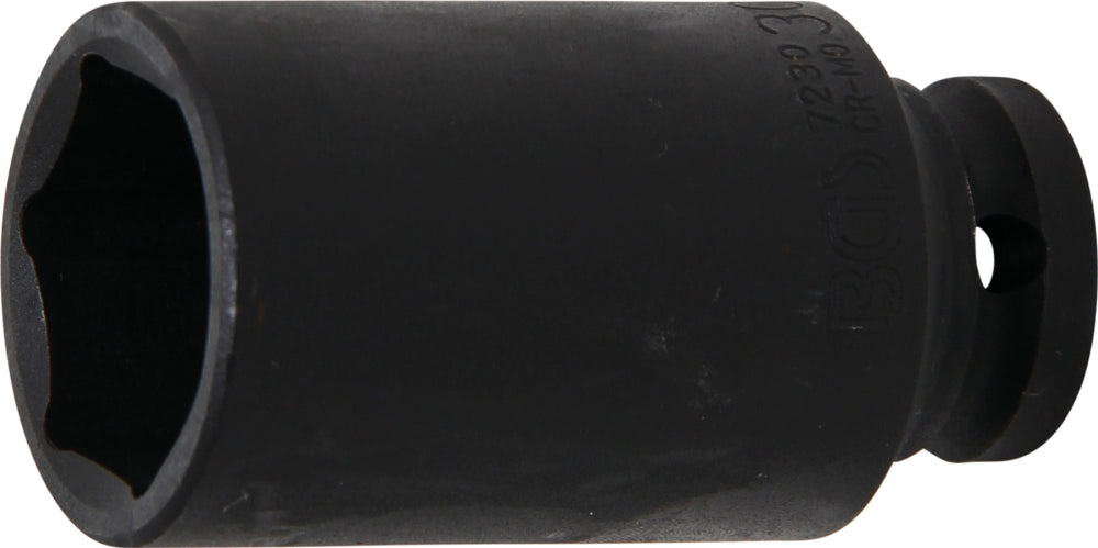 BGS 7230 Impact Nuss 30mm lang/tief Antrieb 12,5mm (1/2") für Schlagschrauber