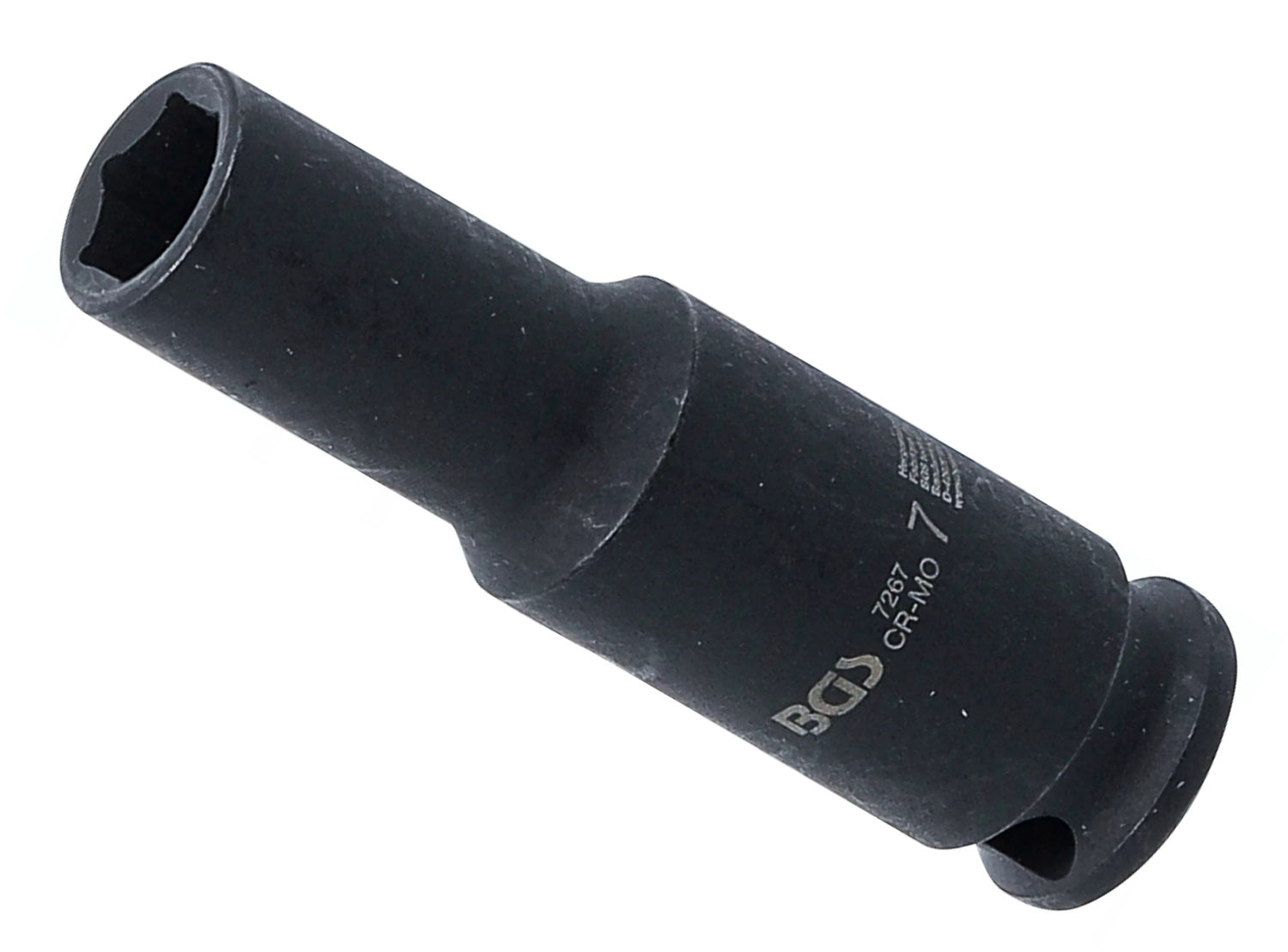 BGS 7267 Kraft Steckschlüsseleinsatz Sechskant tief Antrieb 6,3mm (1/4") SW 7mm