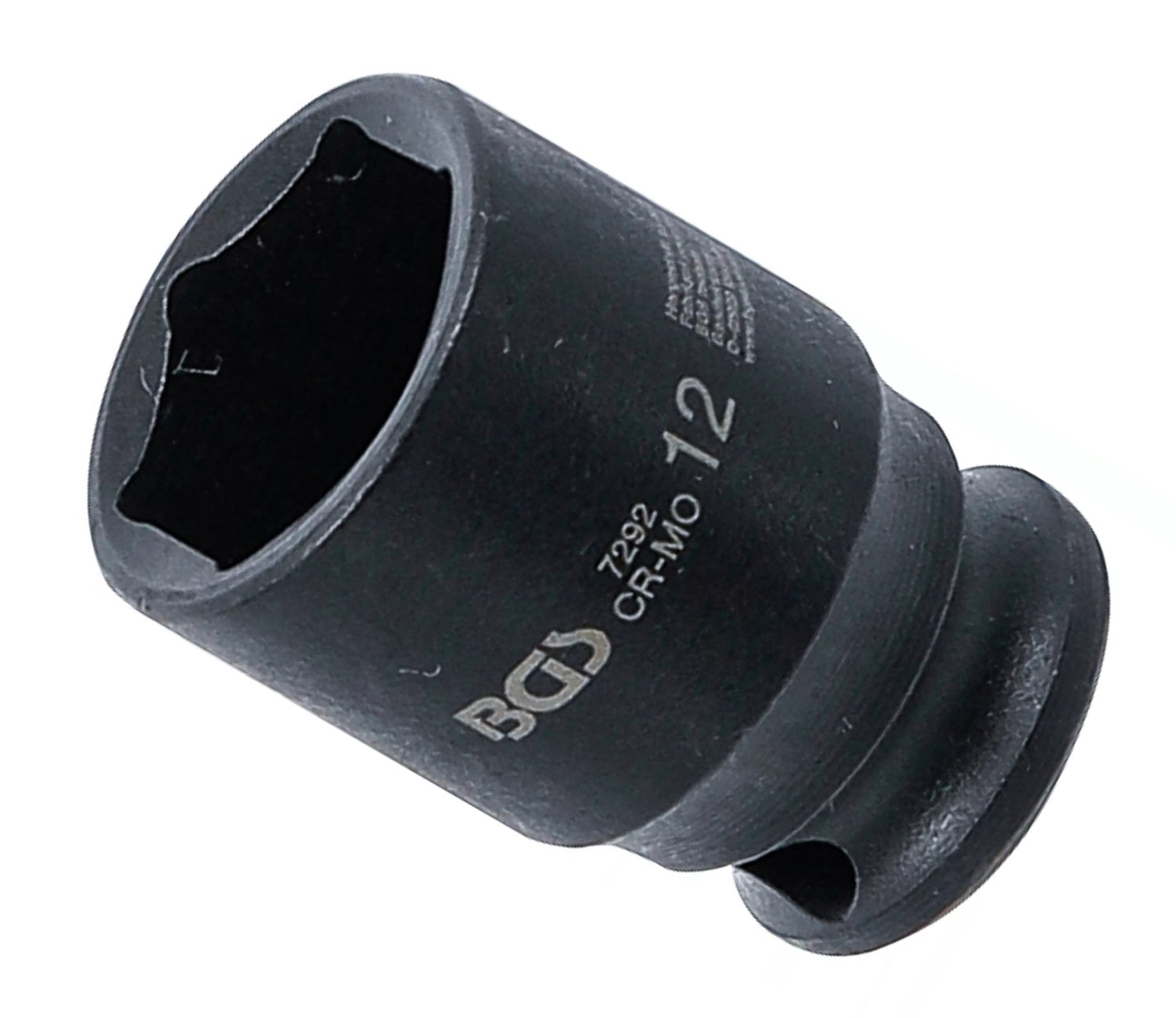 BGS 7292 Kraft Steckschlüsseleinsatz Sechskant Antrieb 6,3mm (1/4") SW 12mm