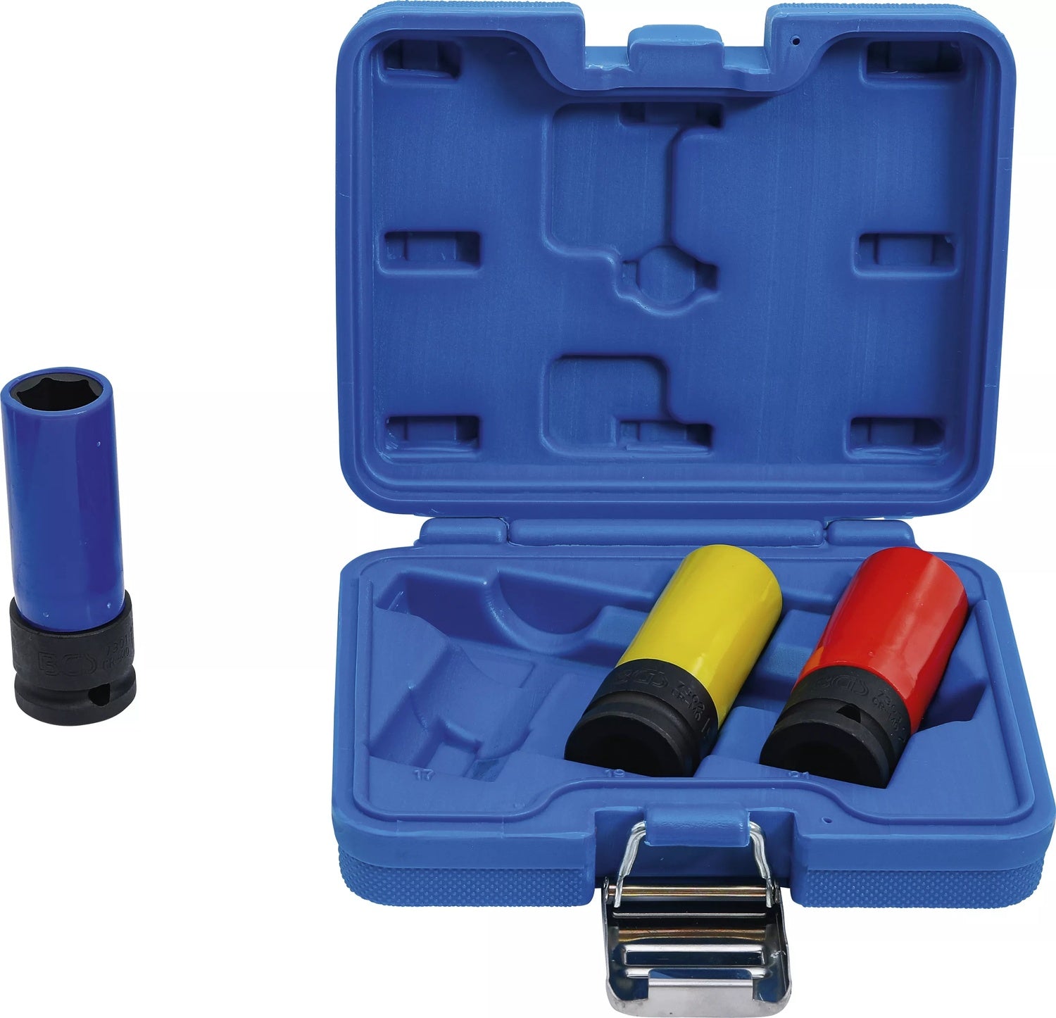 BGS 7300 Satz Kraft Schoneinsatz Antrieb Innenvierkant 12,5mm (1/2") SW 17 -19 -21mm 3 teilig