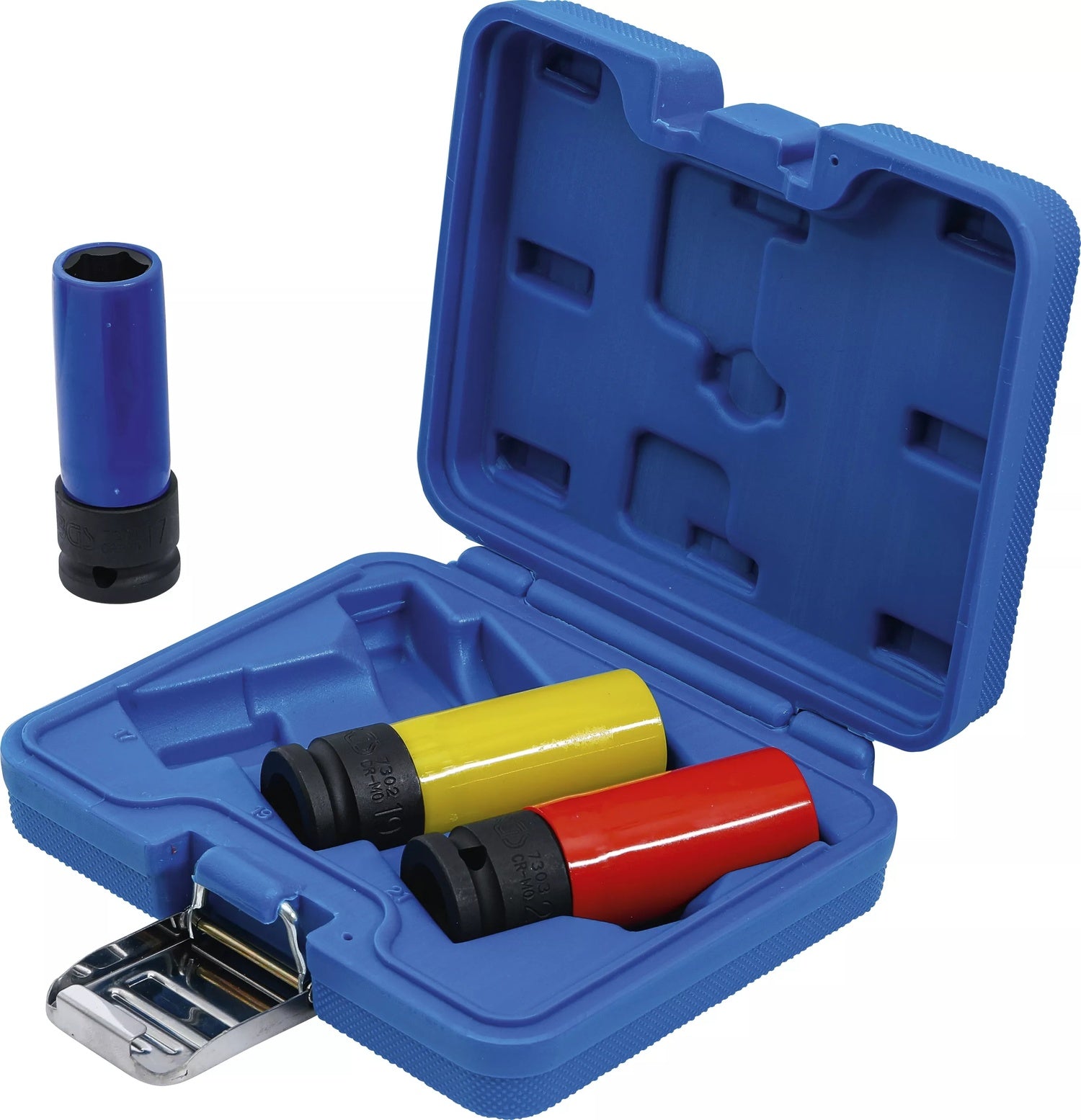 BGS 7300 Satz Kraft Schoneinsatz Antrieb Innenvierkant 12,5mm (1/2") SW 17 -19 -21mm 3 teilig