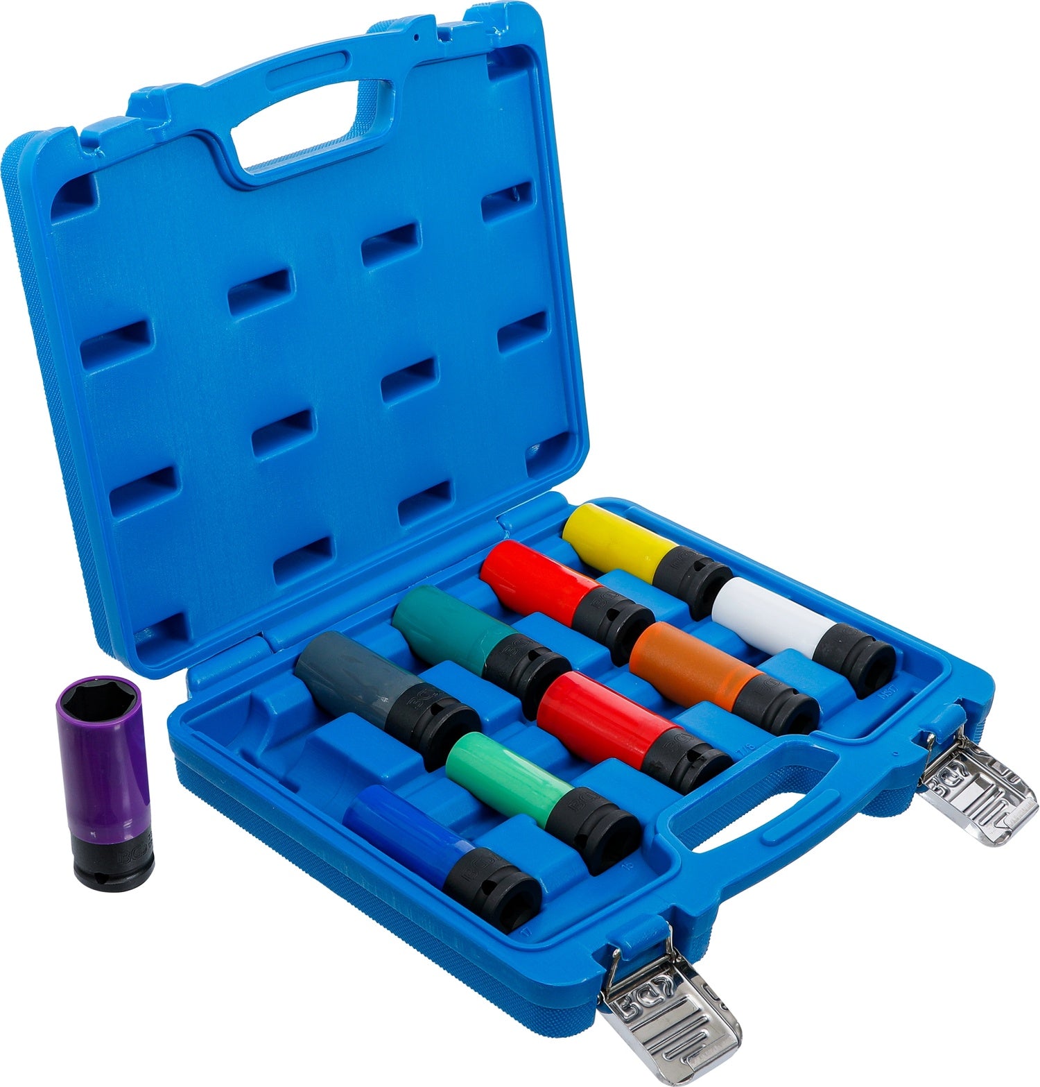 BGS 7311 Satz Kraft Schoneinsätze Spezial-Radschrauben Antrieb 12,5mm (1/2") SW 15 - 24mm