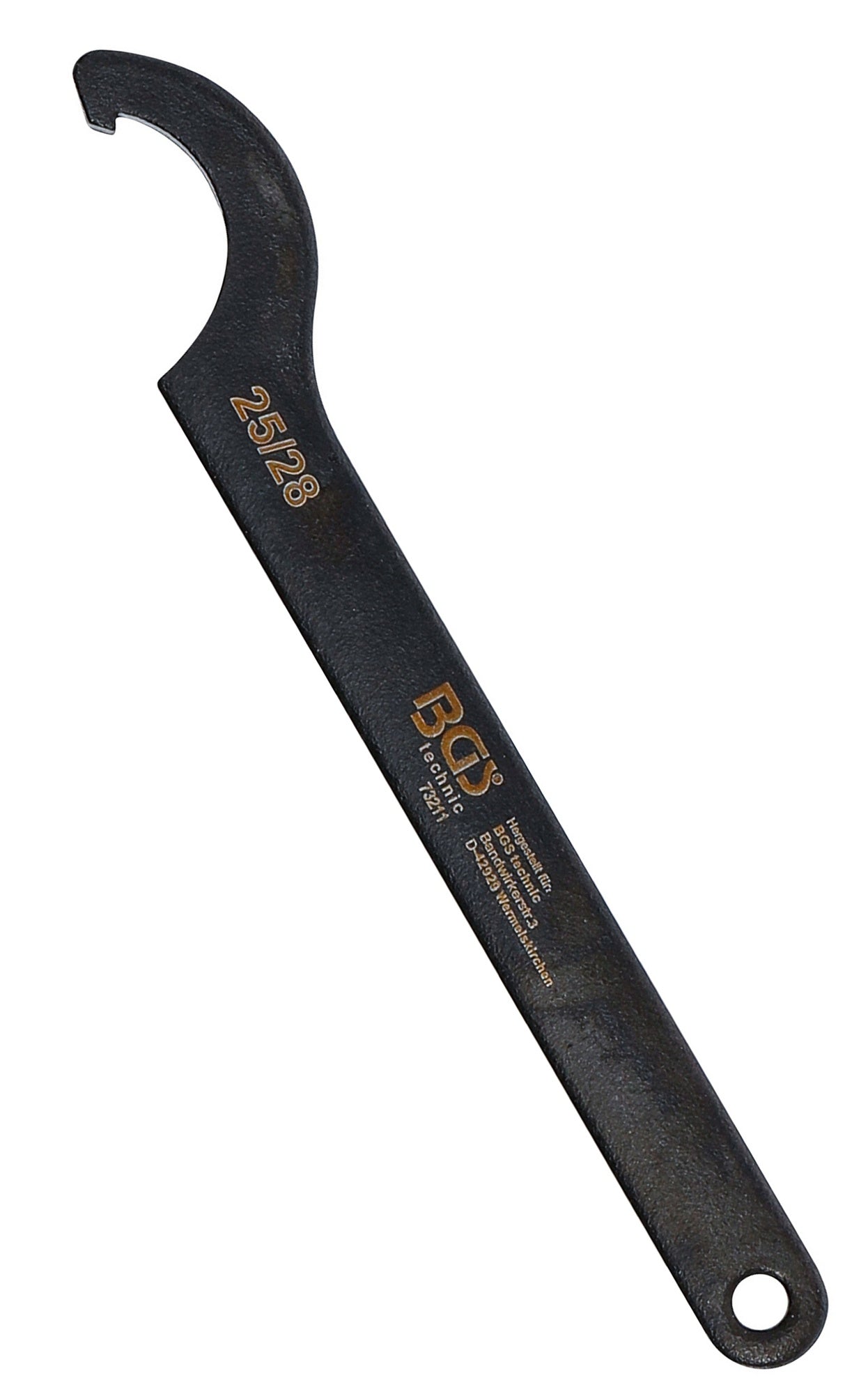 BGS 73211 Hakenschlüssel mit Nase für Schlüsselweiten von 25 - 28mm